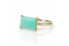 Vibrant Amazonite Stone Gold Ring Rings Anemone Unique