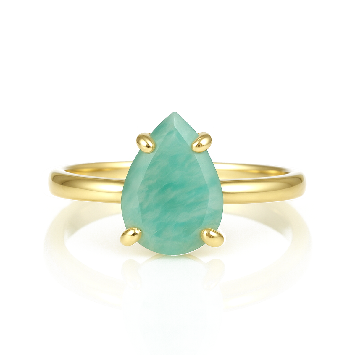 14k Gold Filled Cocktail Amazonite Ring – Anemone Jewelry
