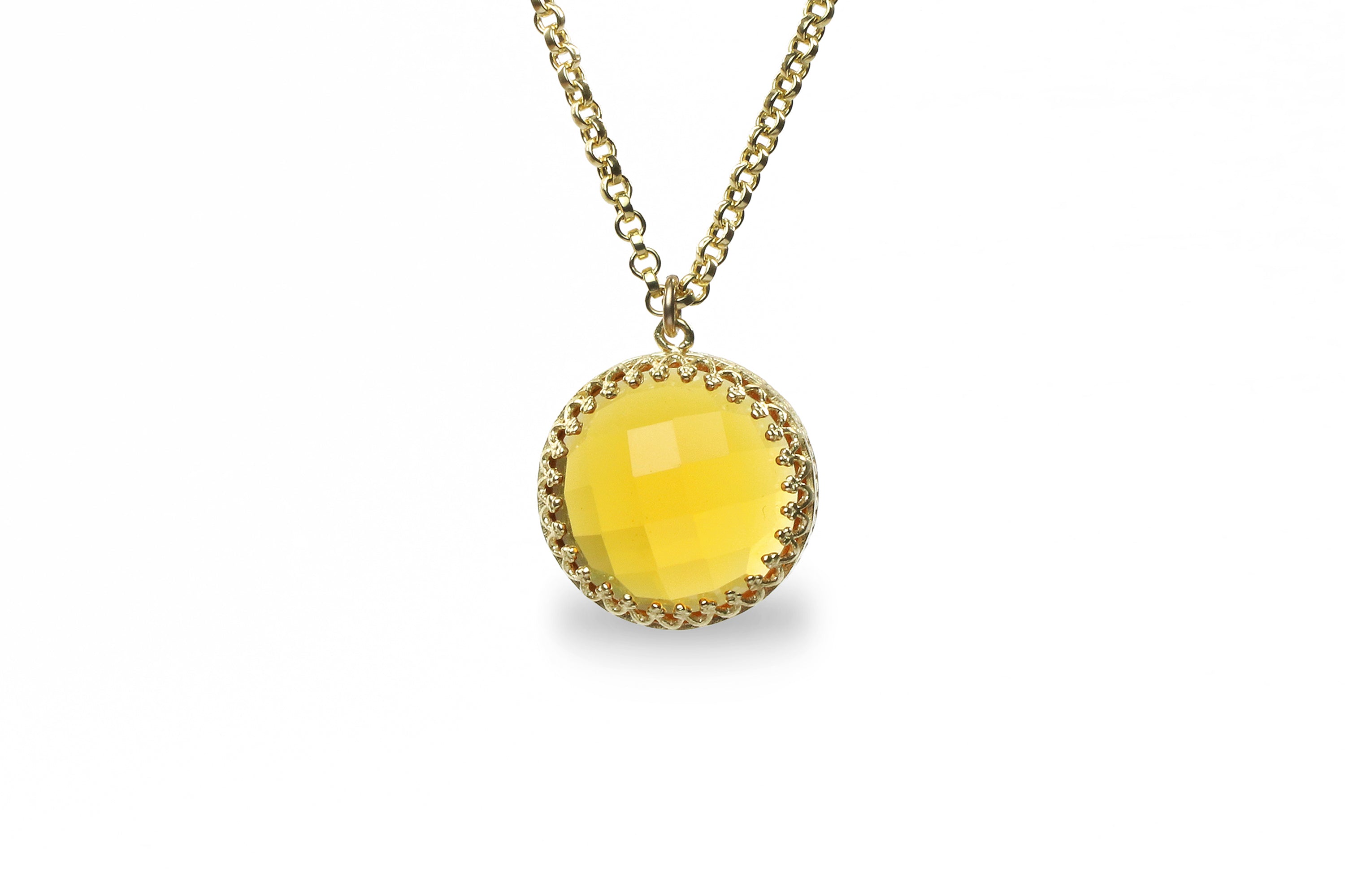 Scintillating Citrine Necklace in Sterling Silver necklaces Anemone Jewelry