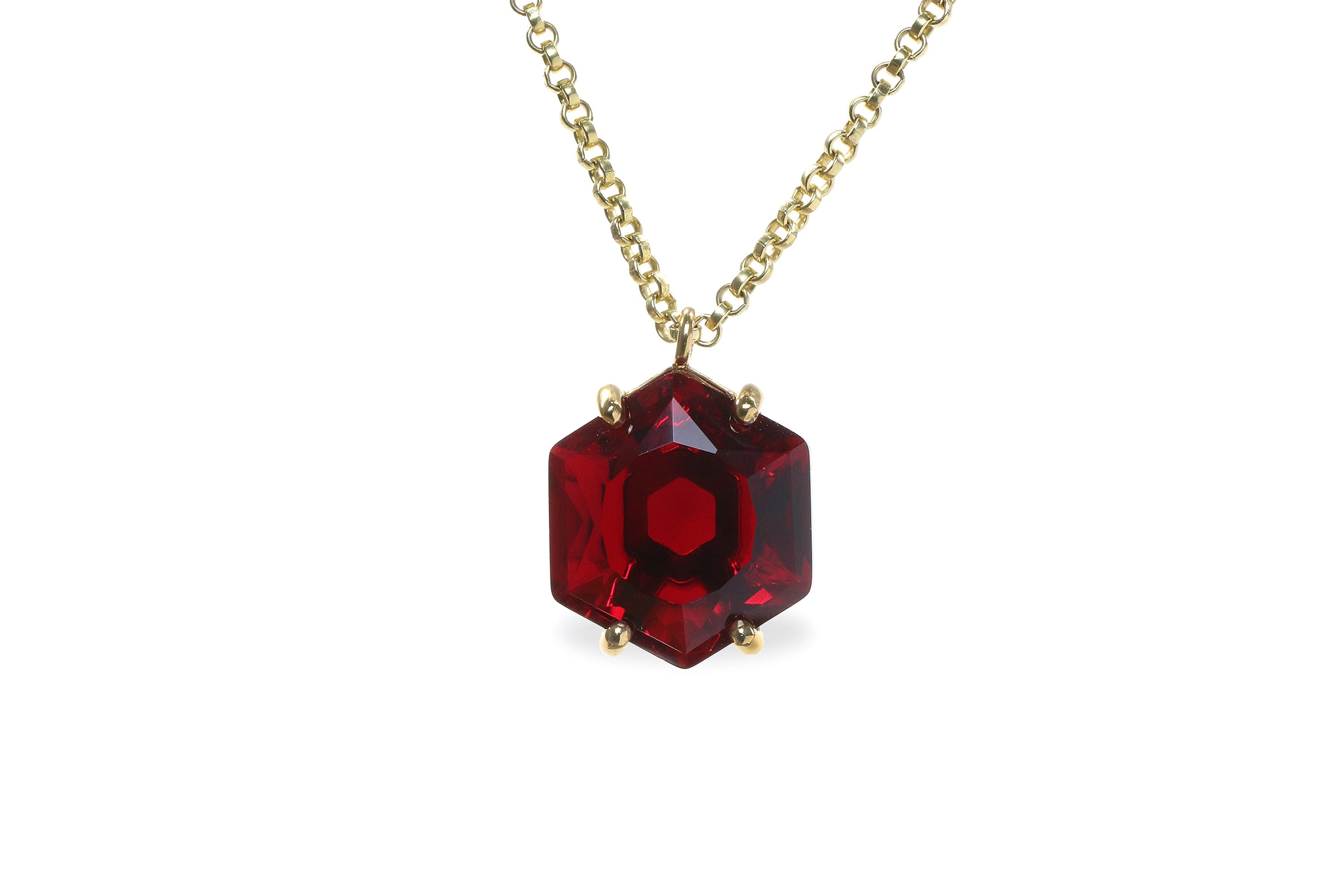 Dreamy Garnet Rose Gold Necklace necklaces Anemone Jewelry