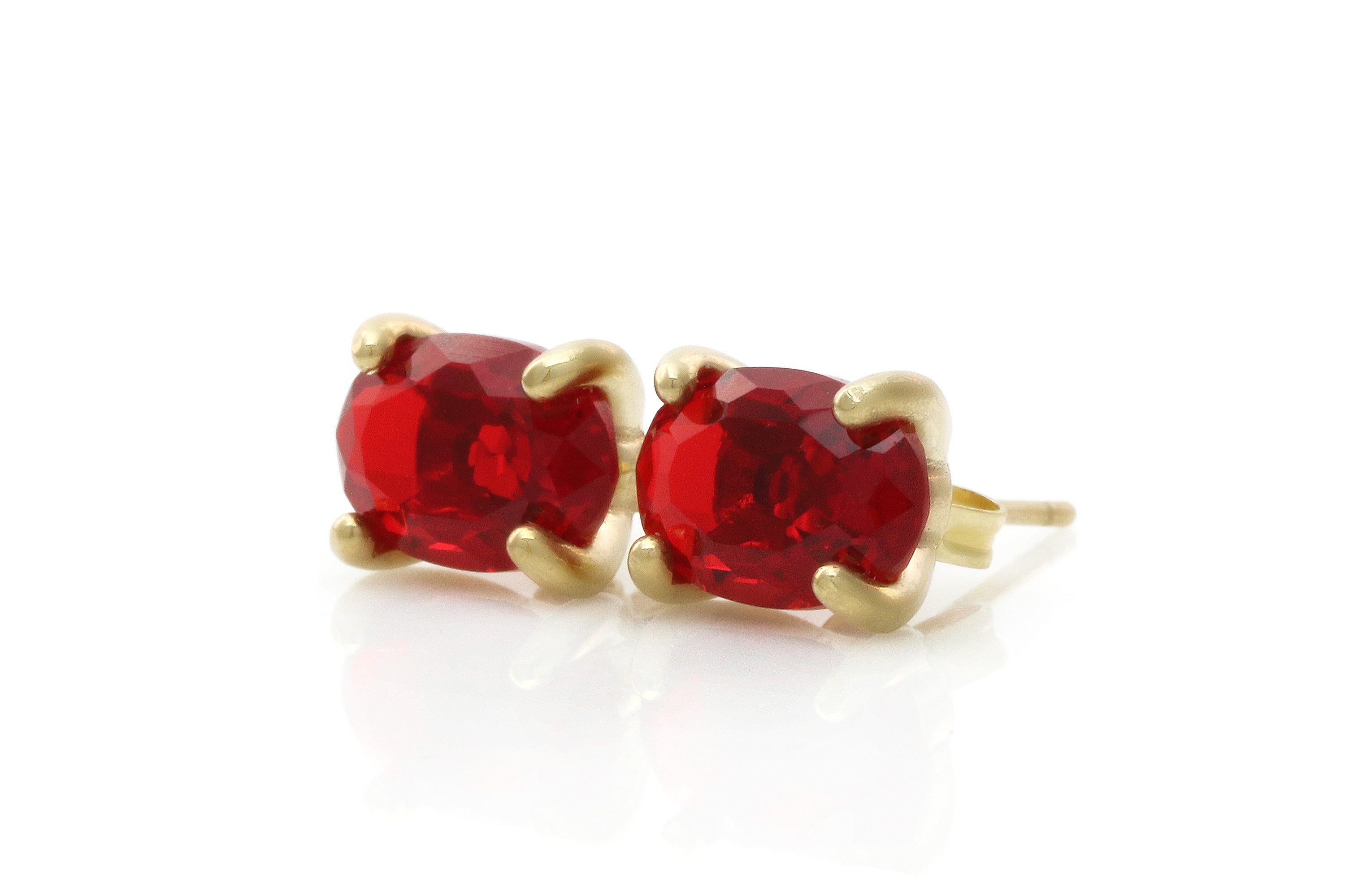 Adorable Ruby Gold Filled Earrings Earrings Anemone Unique