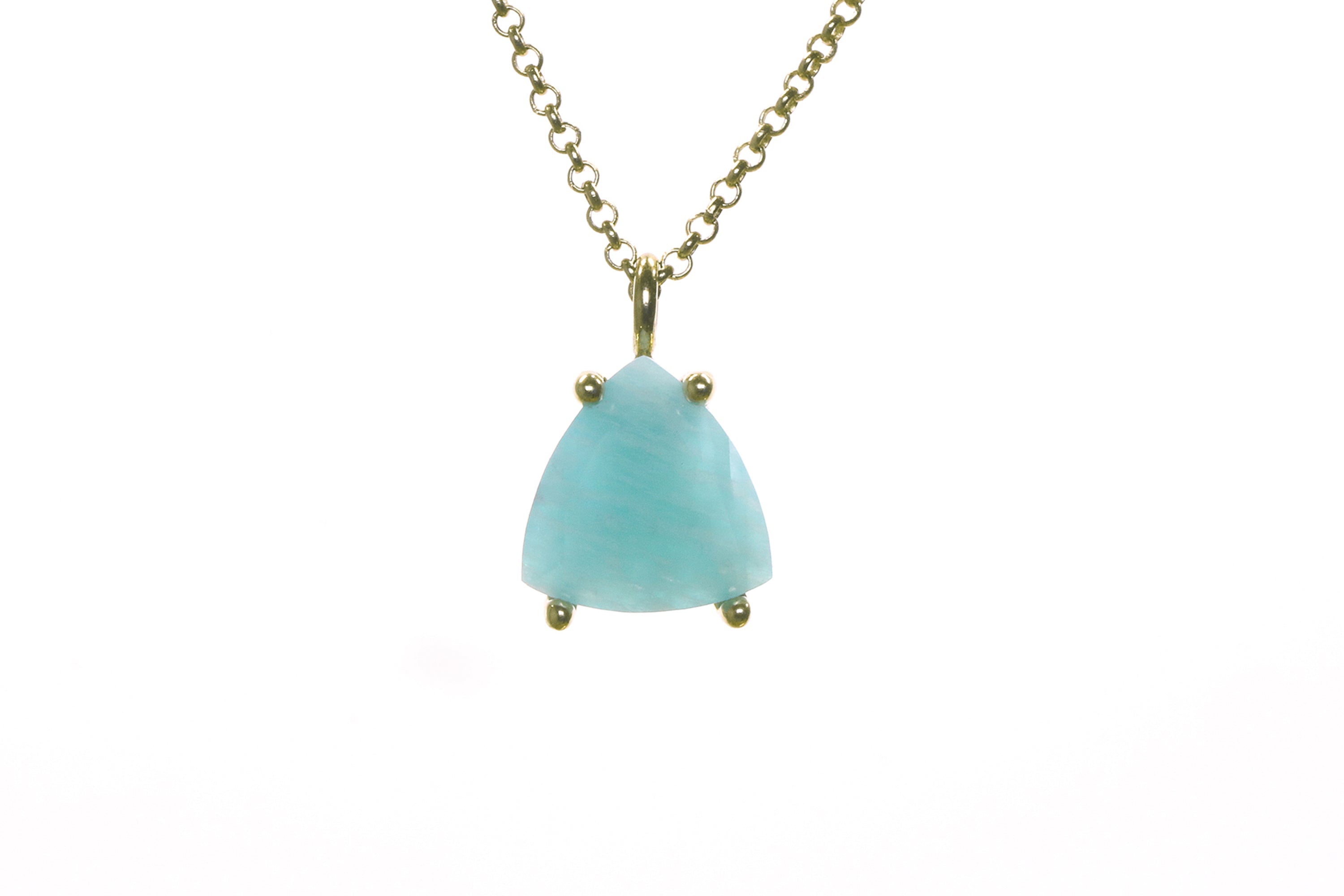 Beautiful Amazonite Necklace in Gold Filled Chain necklaces Anemone Unique