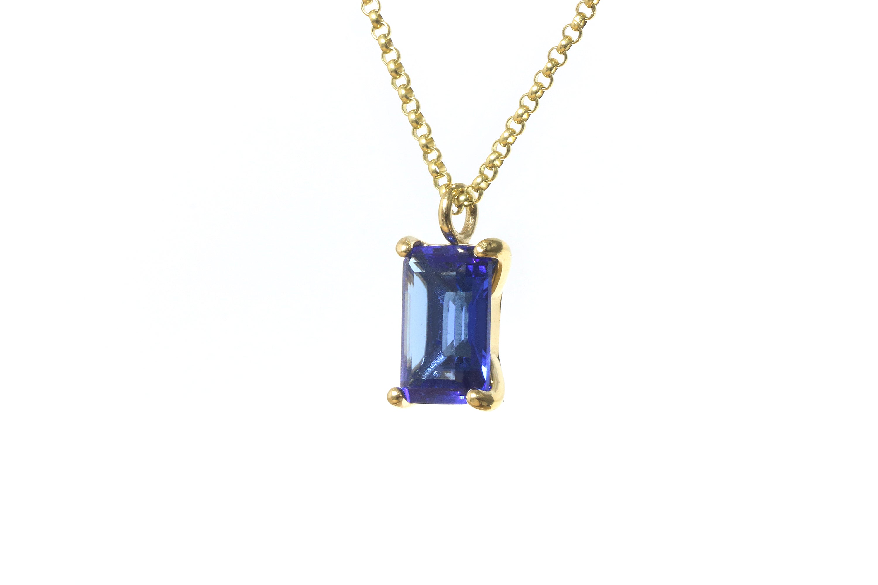 Blue Sapphire Gold Filled Necklace necklaces Anemone Unique