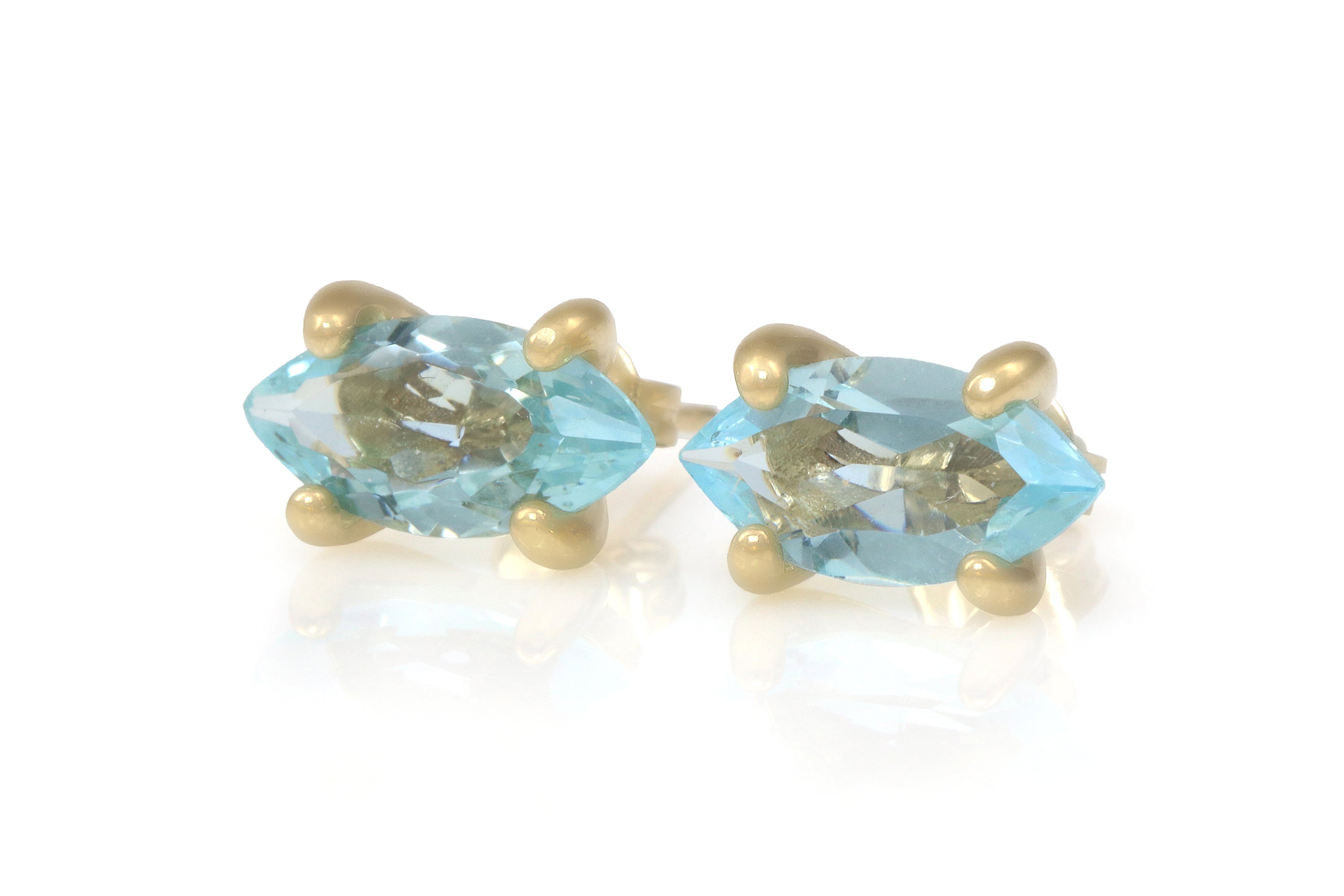 Blue Topaz Gold Filled Earrings Earrings Anemone Unique