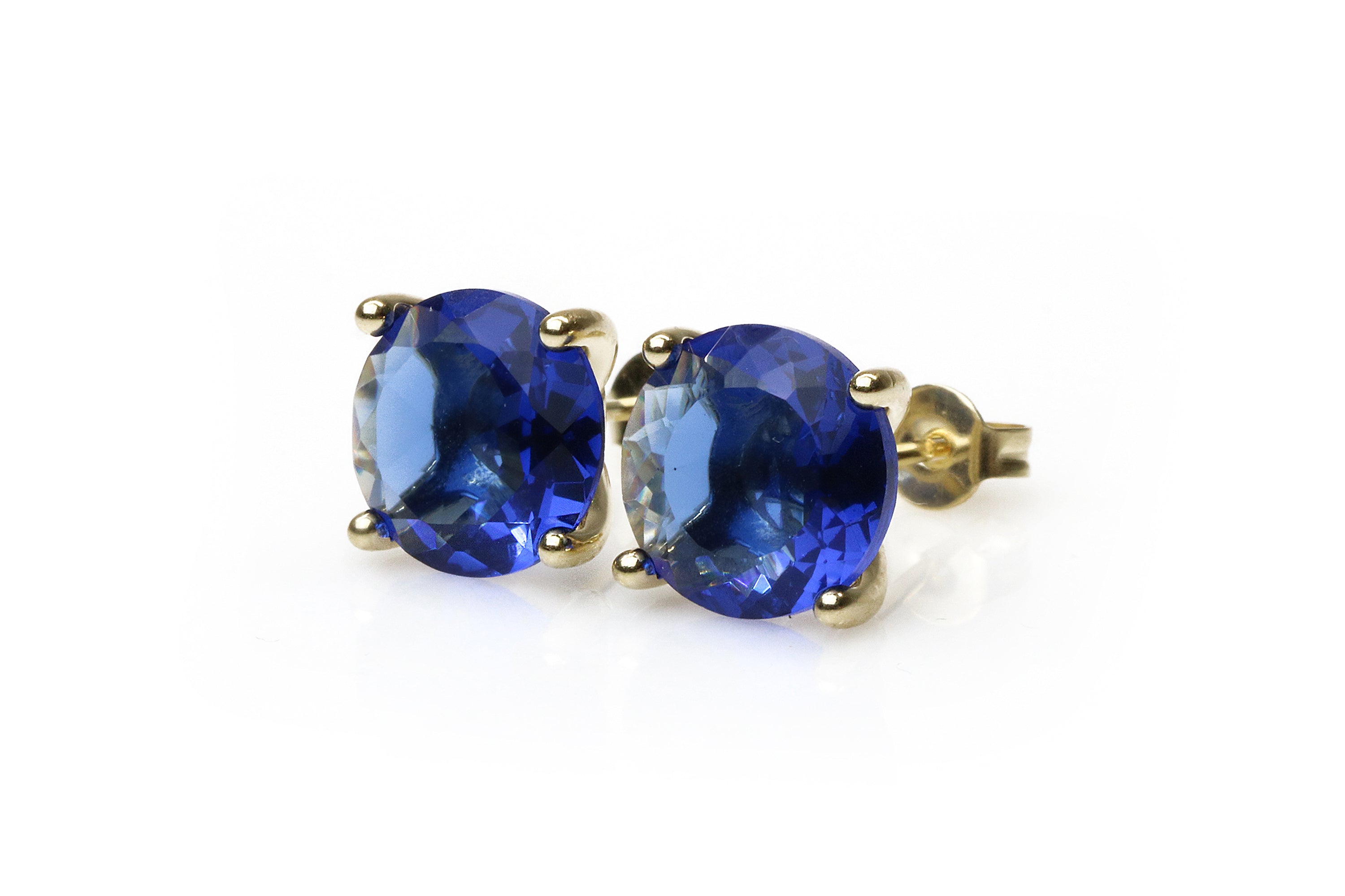Exquisite Blue Sapphire Gold Earrings Earrings Anemone Unique