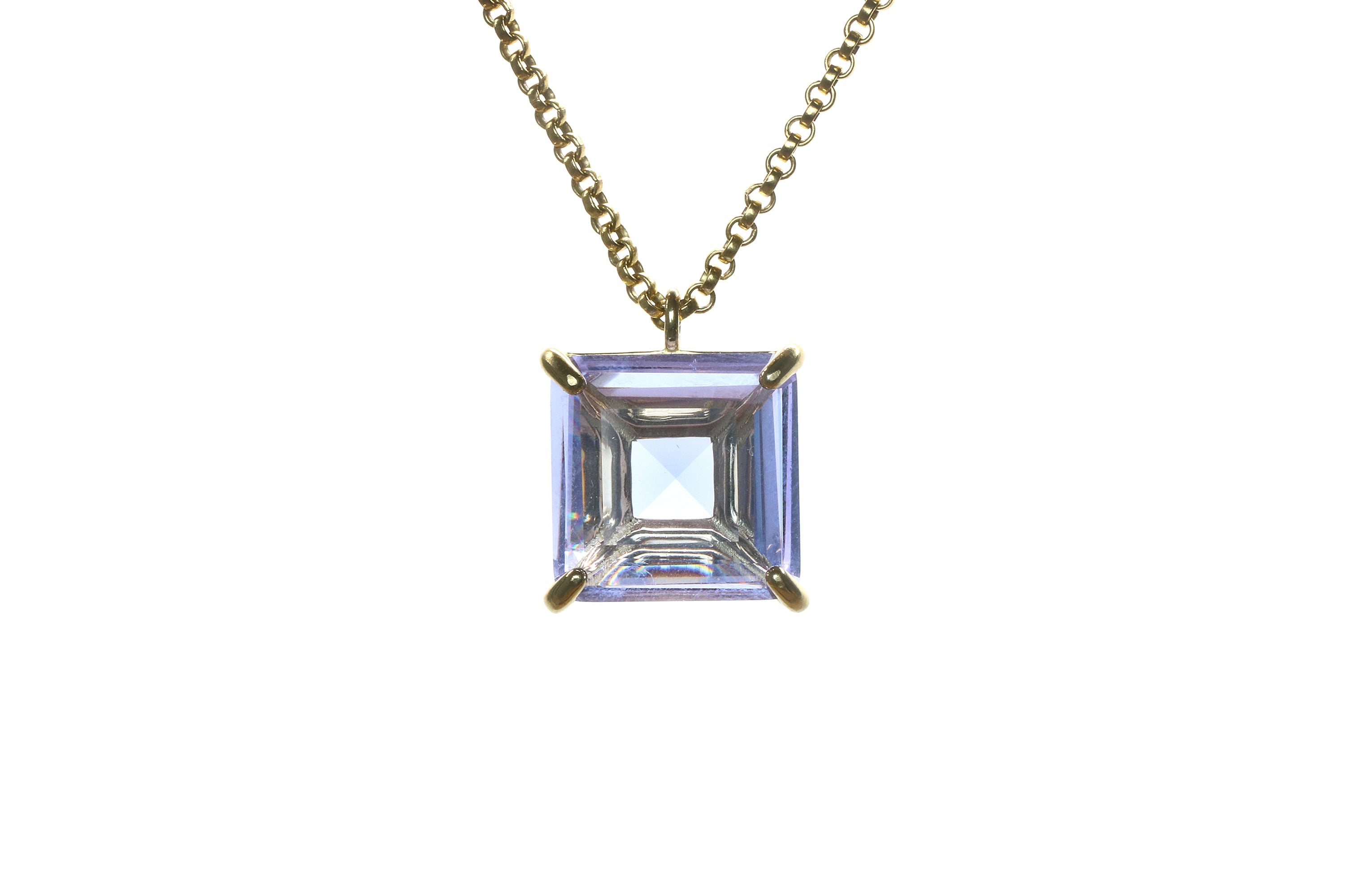 Chunky Tanzanite Jewelry Gold Necklace necklaces Anemone Jewelry