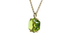 Hexagon Peridot Pendant Gold Necklace necklaces Anemone Unique