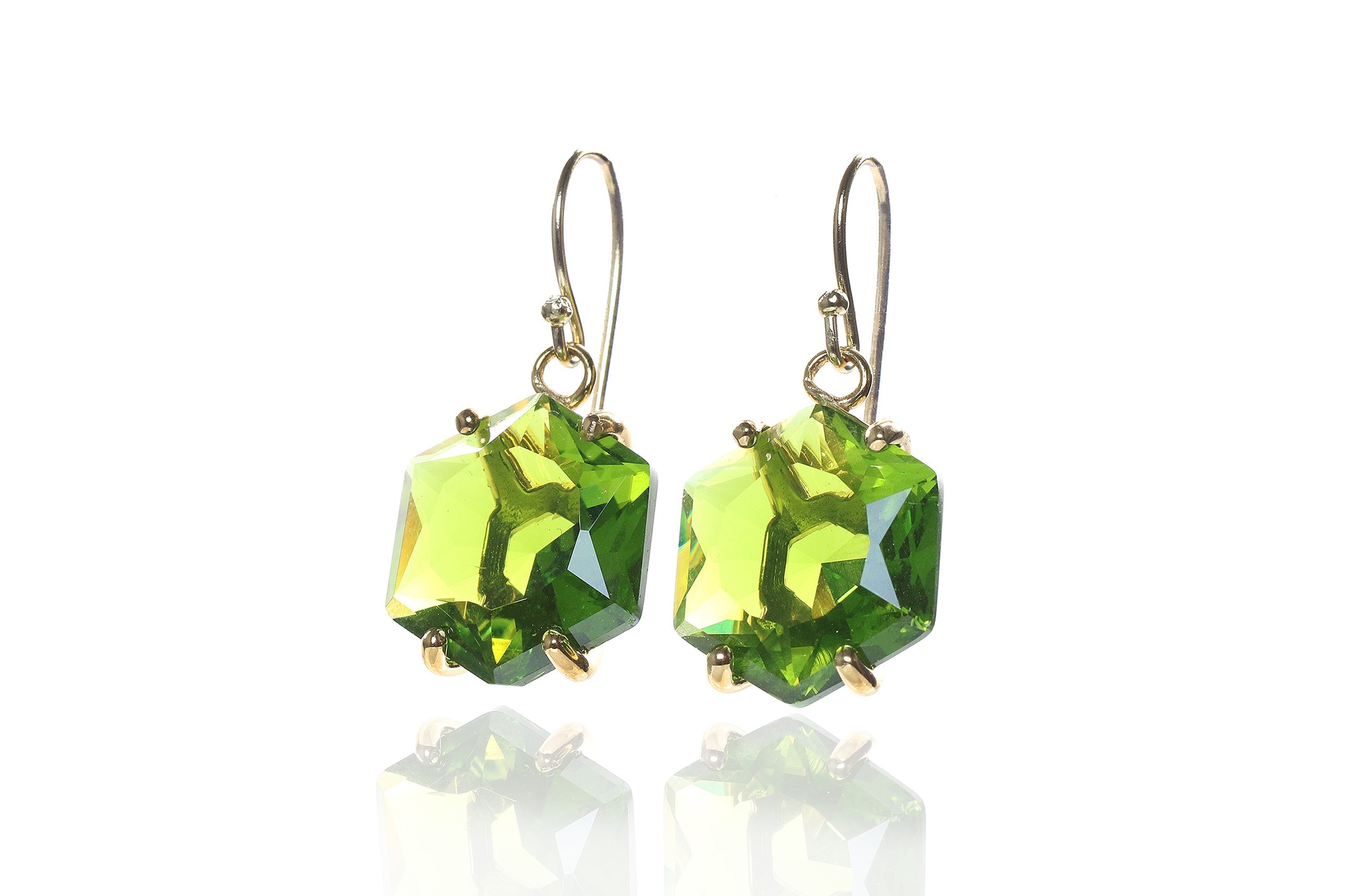 Gorgeous Peridot Sterling Silver Earrings Earrings Anemone Jewelry
