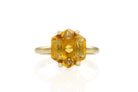 Brilliant Hexagon Citrine Gold Ring Rings Anemone Unique