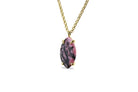 Gold Rhodonite Necklace in Prongs necklaces Anemone Jewelry