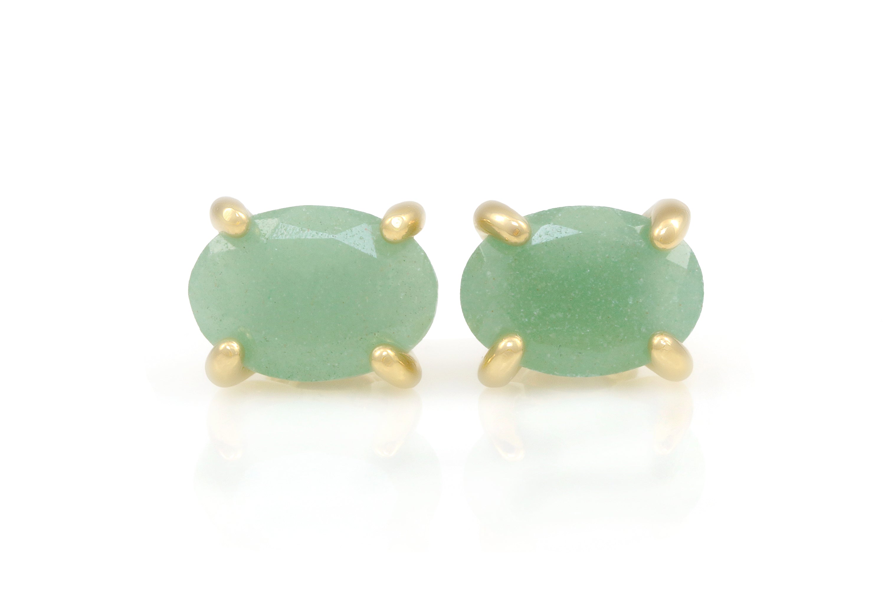 Green Aventurine Gold Filled Earrings Earrings Anemone Unique