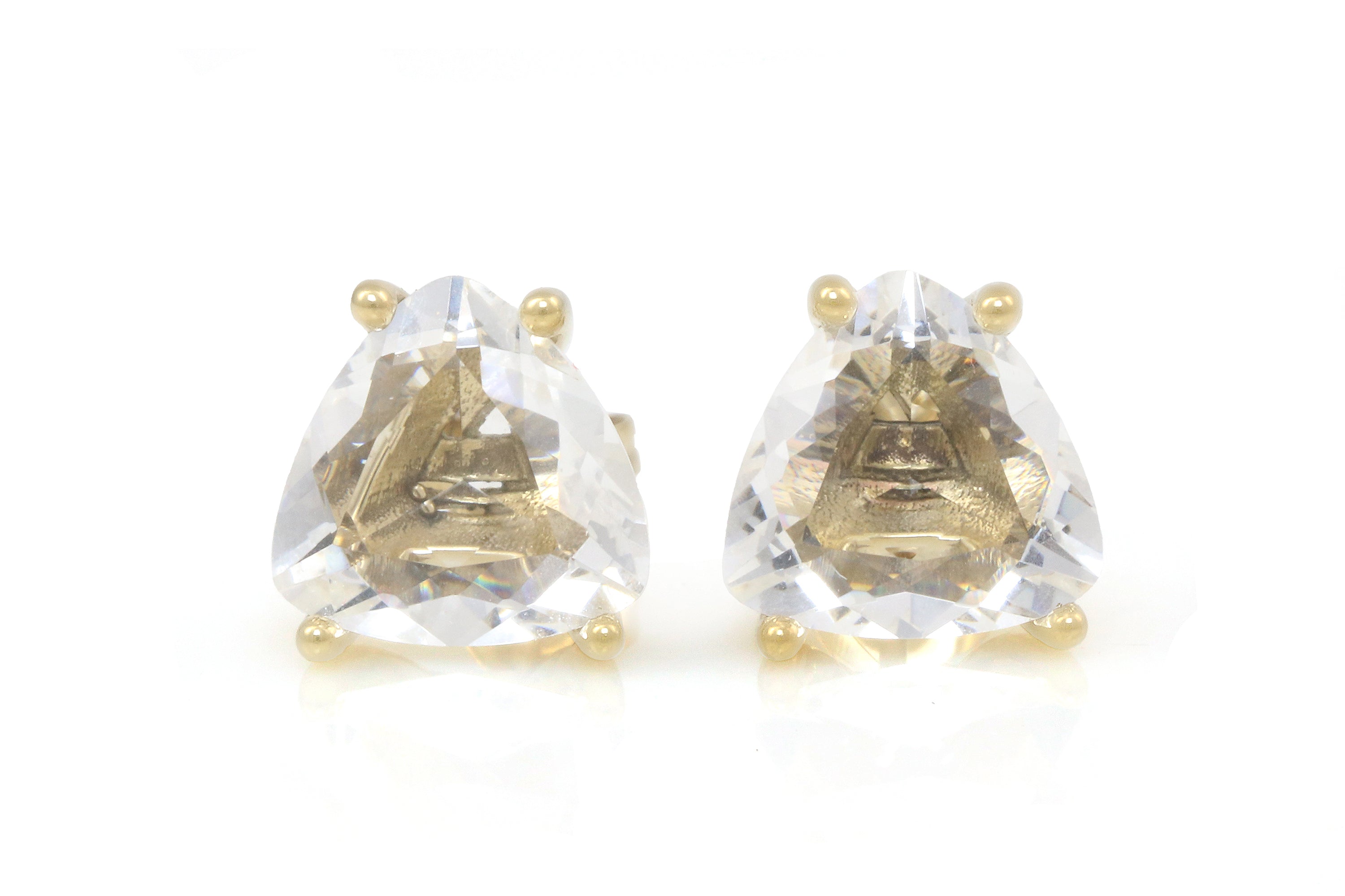 Brilliant Crystal Quartz Gold Earrings Earrings Anemone Unique