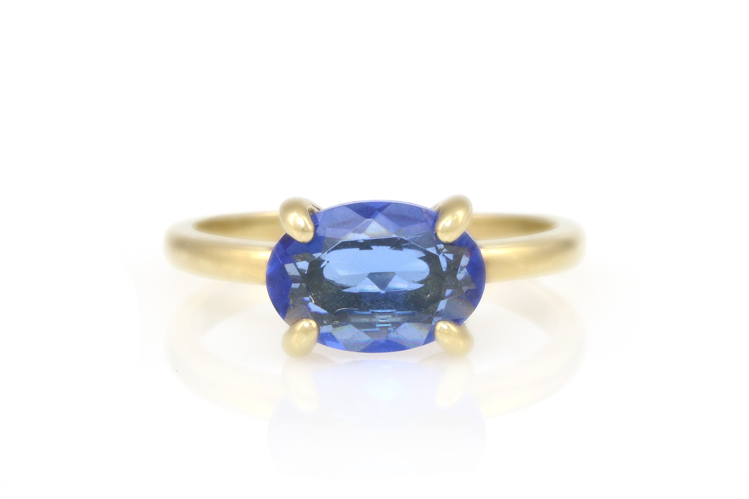 Stackable Dainty Sapphire Ring in Gold Rings Anemone Unique