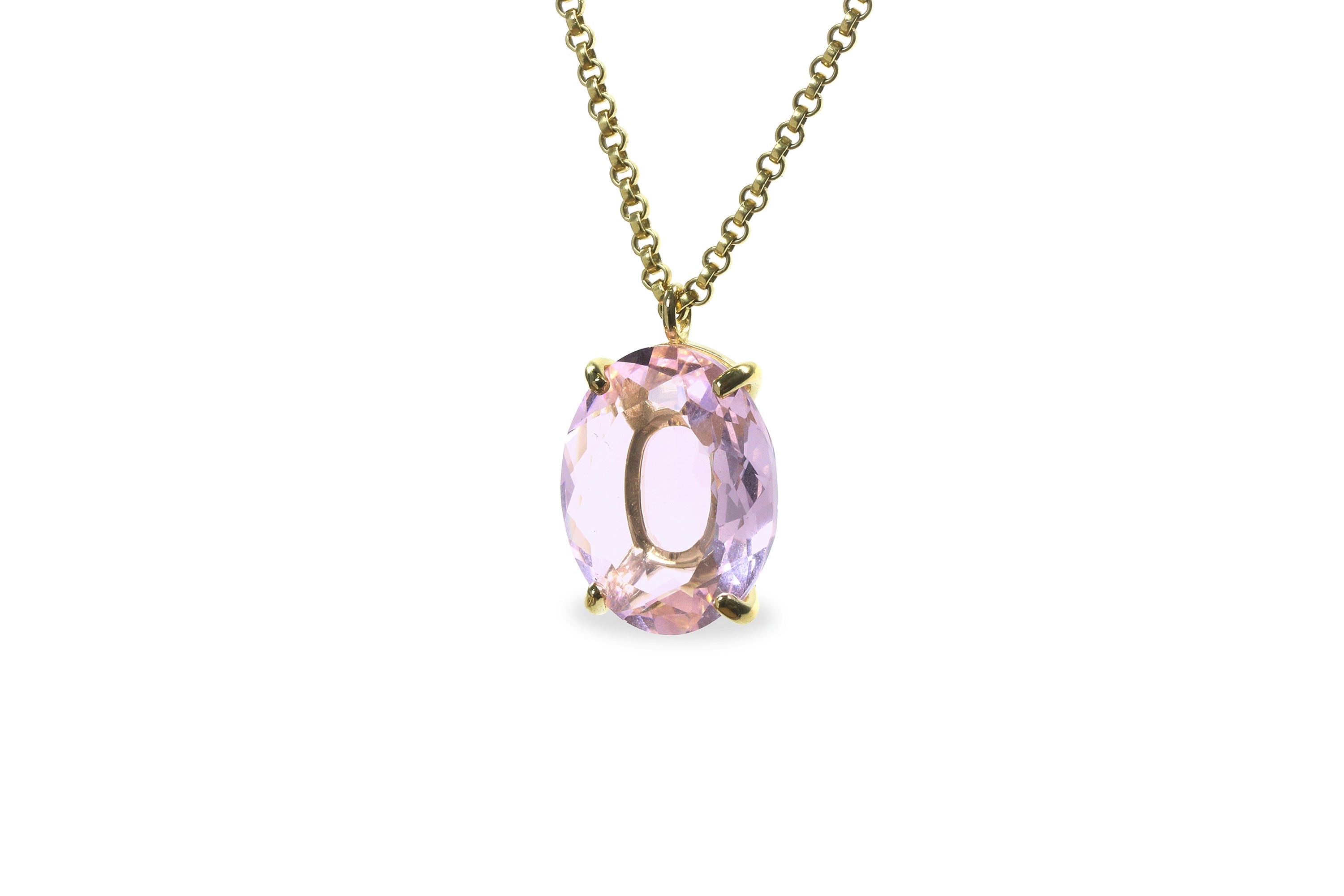 Charming Rose Quartz Gold Filled Necklace necklaces Anemone Jewelry