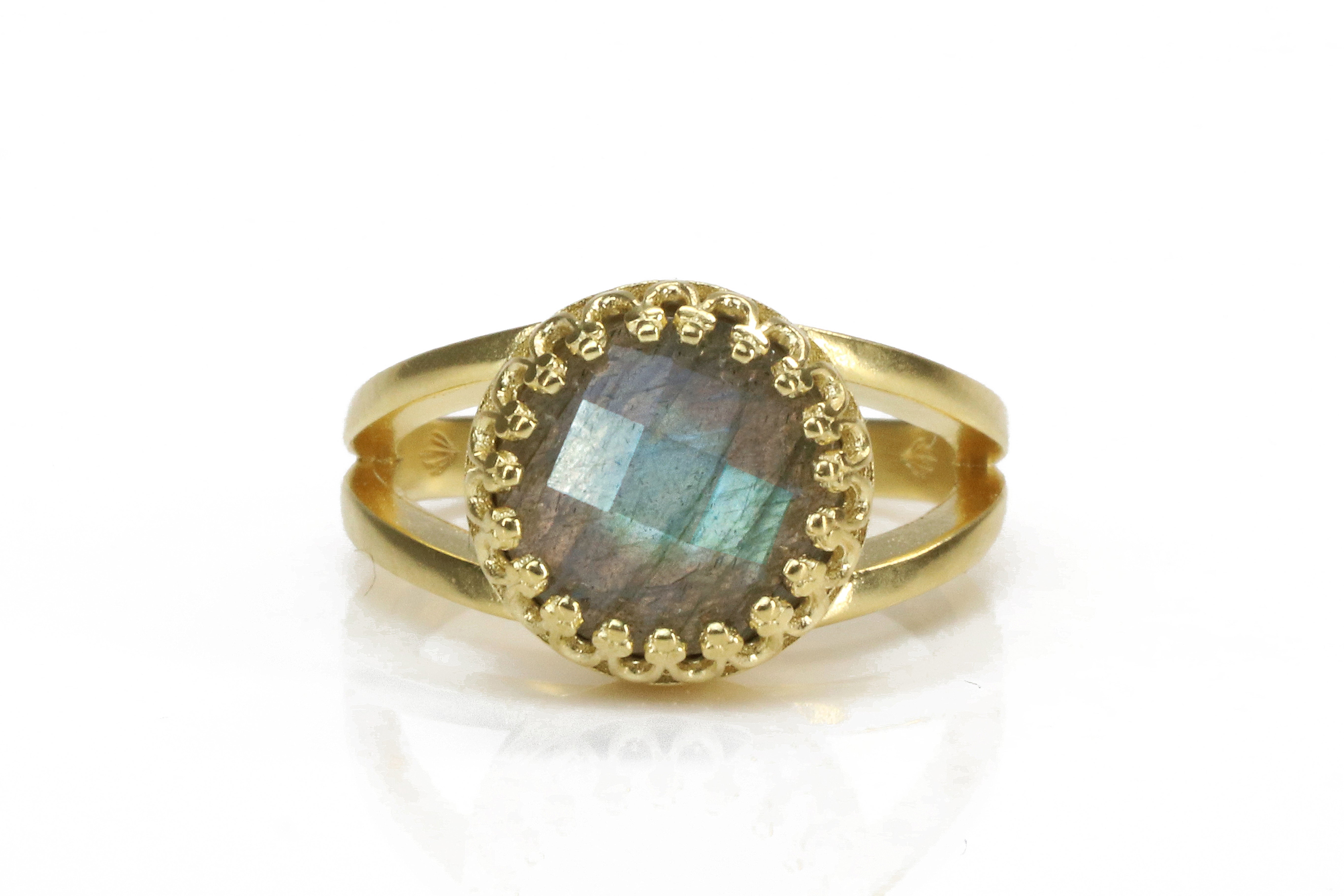 Stunning Labradorite Ring in 14k Gold Filled Rings Anemone Jewelry