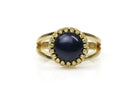 Gold Filled Black Pearl Ring Rings Anemone Jewelry
