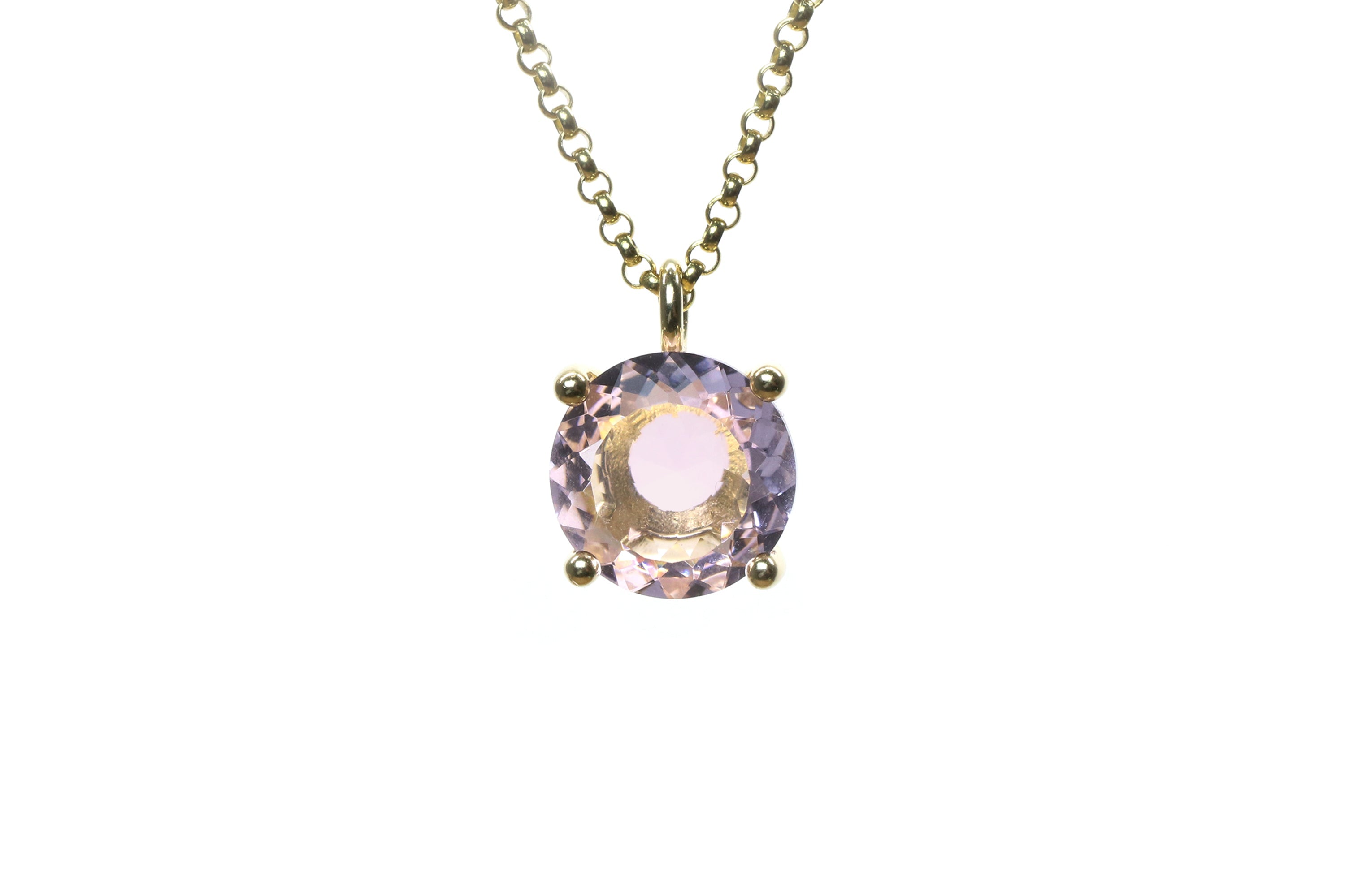Darling Gold Filled Rose Quartz Necklace necklaces Anemone Unique