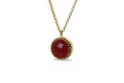Vibrant Red Garnet Pendant Necklace necklaces Anemone Jewelry