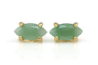 Green Aventurine Crystal Gold Earrings Earrings Anemone Unique