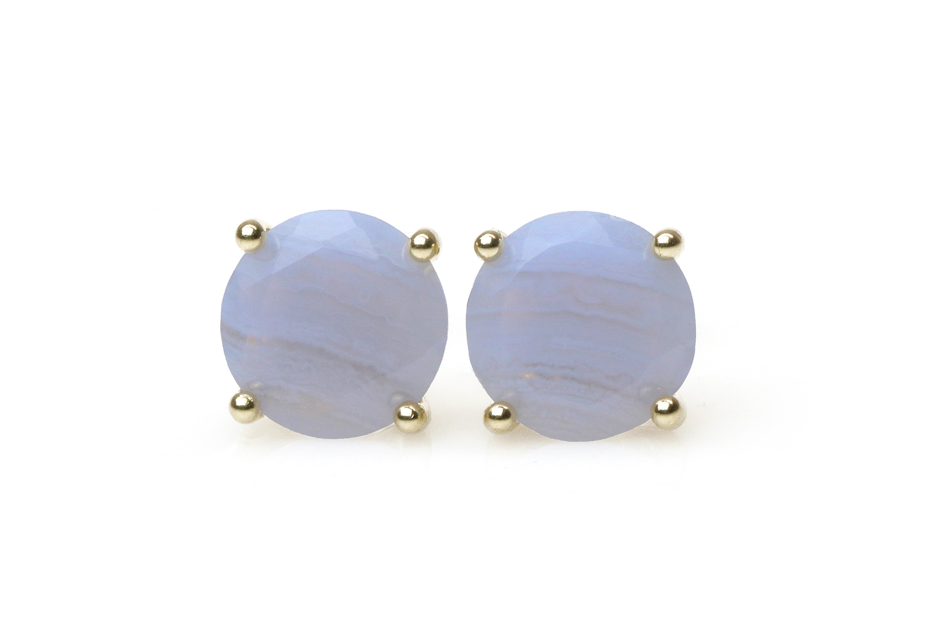 Magnificent 10mm Agate Gold Earrings Earrings Anemone Unique