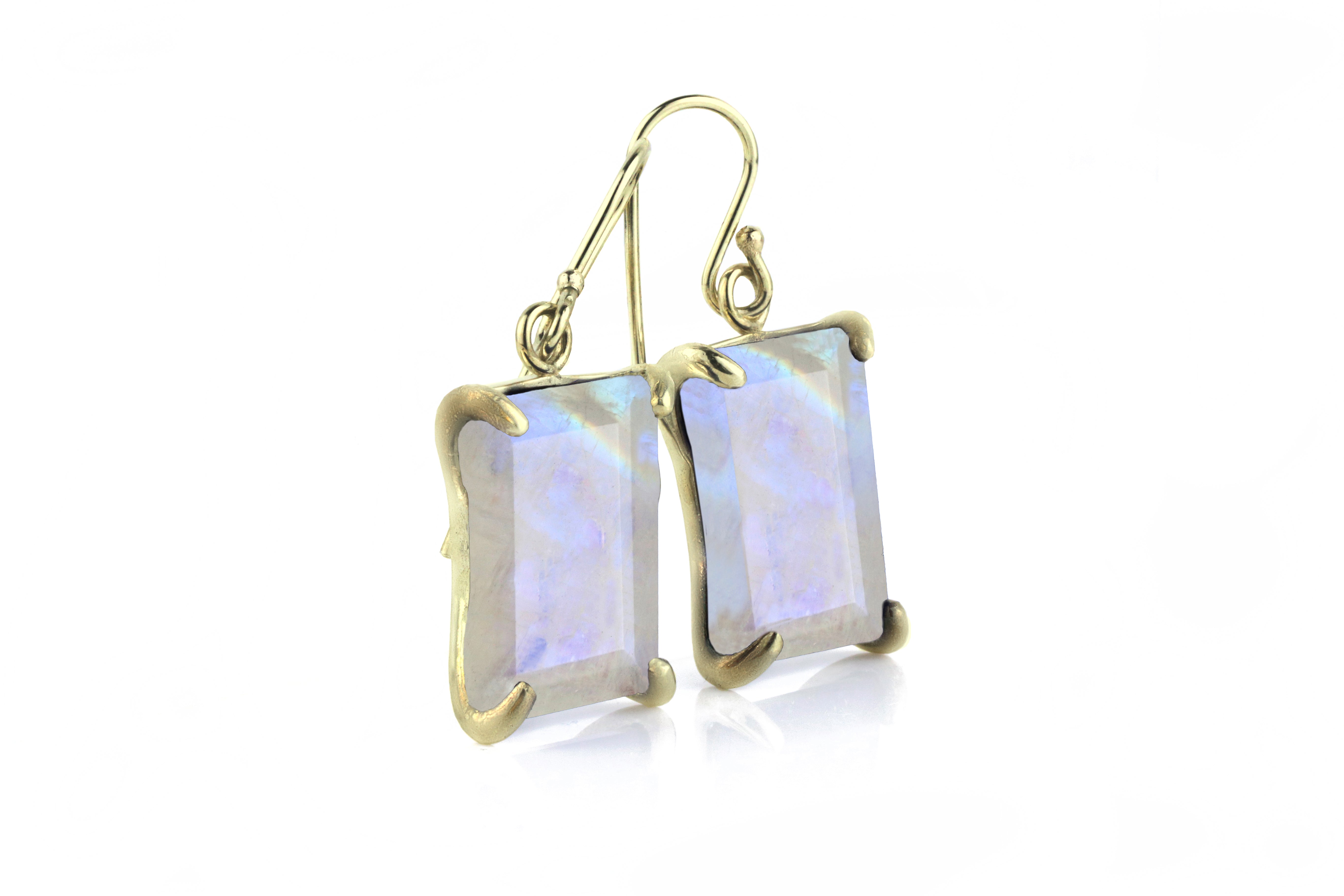 Charming Statement Moonstone Earrings Earrings Anemone Jewelry