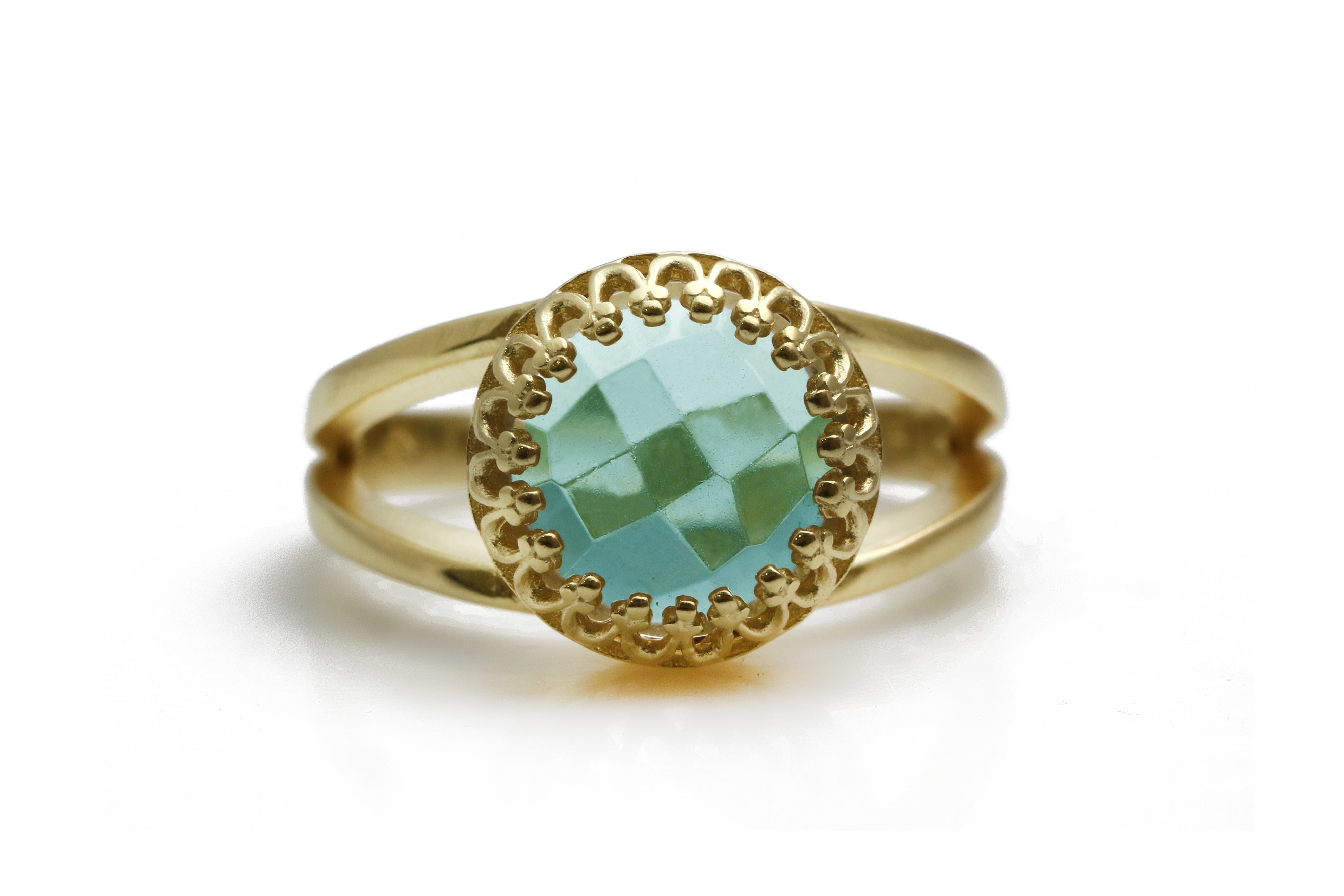 Blue Topaz Ring in 14k Gold Filled Rings Anemone Jewelry