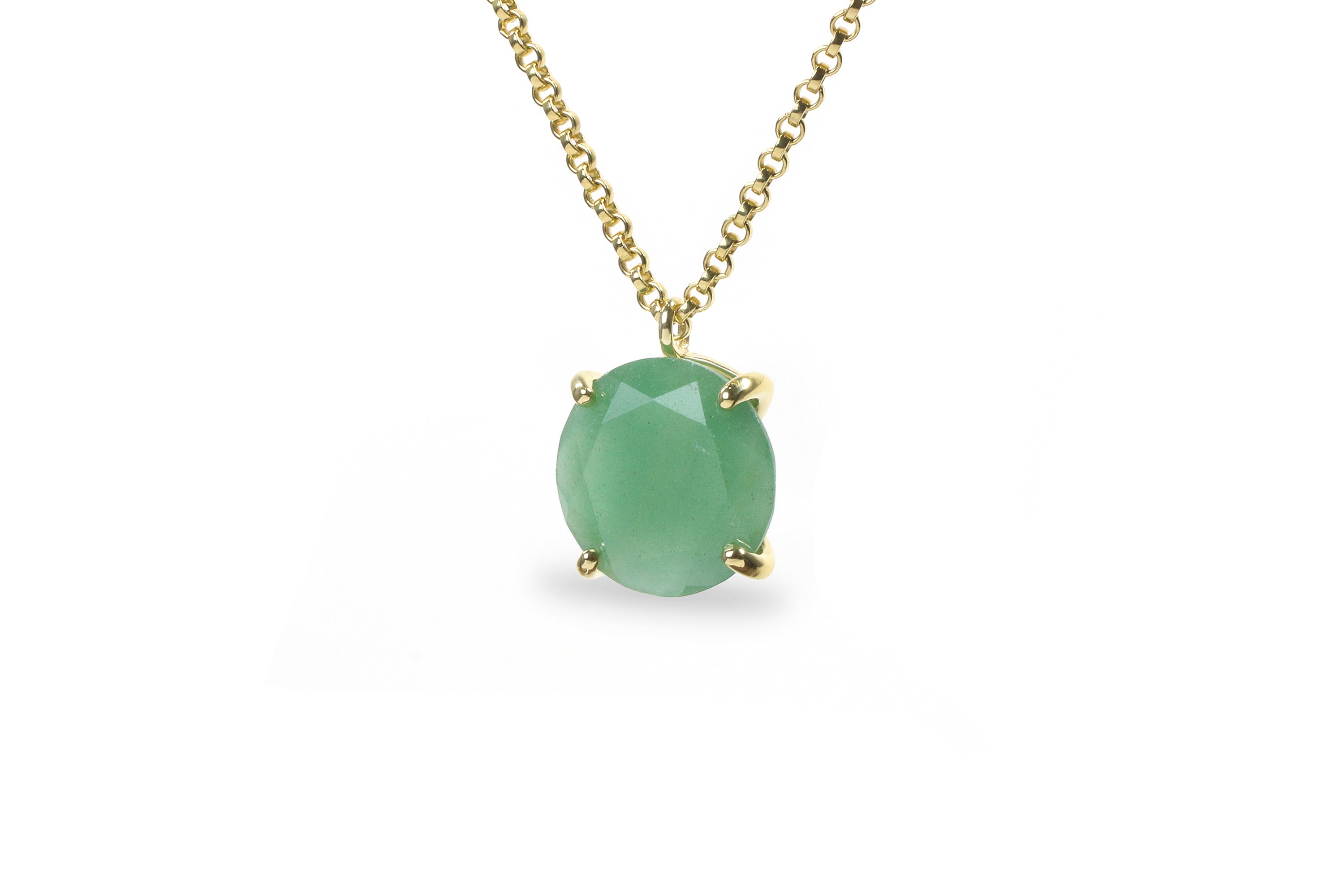 Artisan-made Gold Filled Aventurine Necklace necklaces Anemone Jewelry