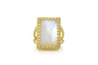 Remarkable Mother of Pearl Ring in Gold Rings Anemone Jewelry