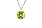 Hexagon Peridot Pendant Gold Necklace necklaces Anemone Unique