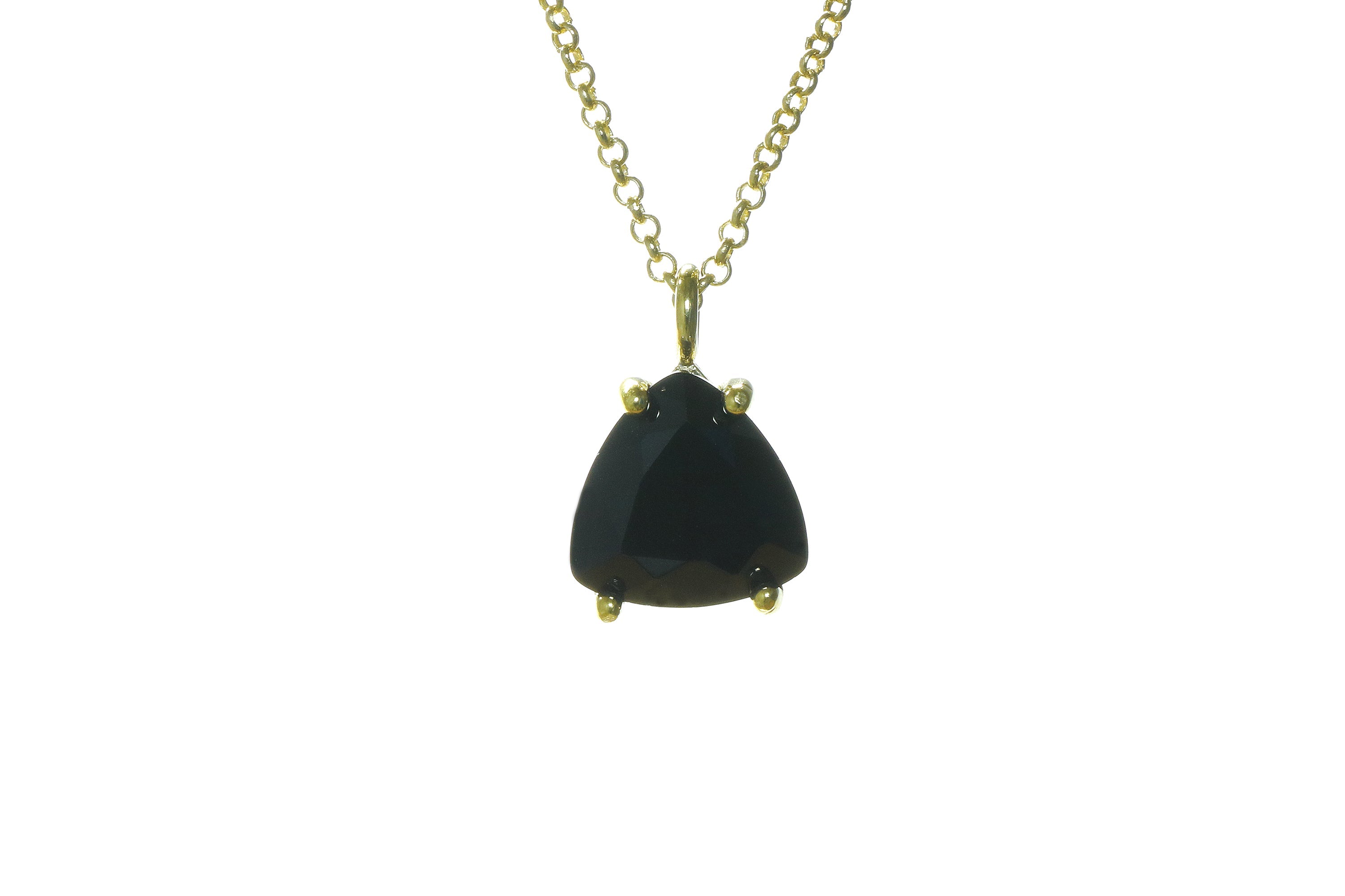 Fashionable Black Onyx Gold Filled Necklace necklaces Anemone Unique