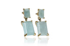 Statement Aquamarine Gold Filled Earrings Earrings Anemone Jewelry