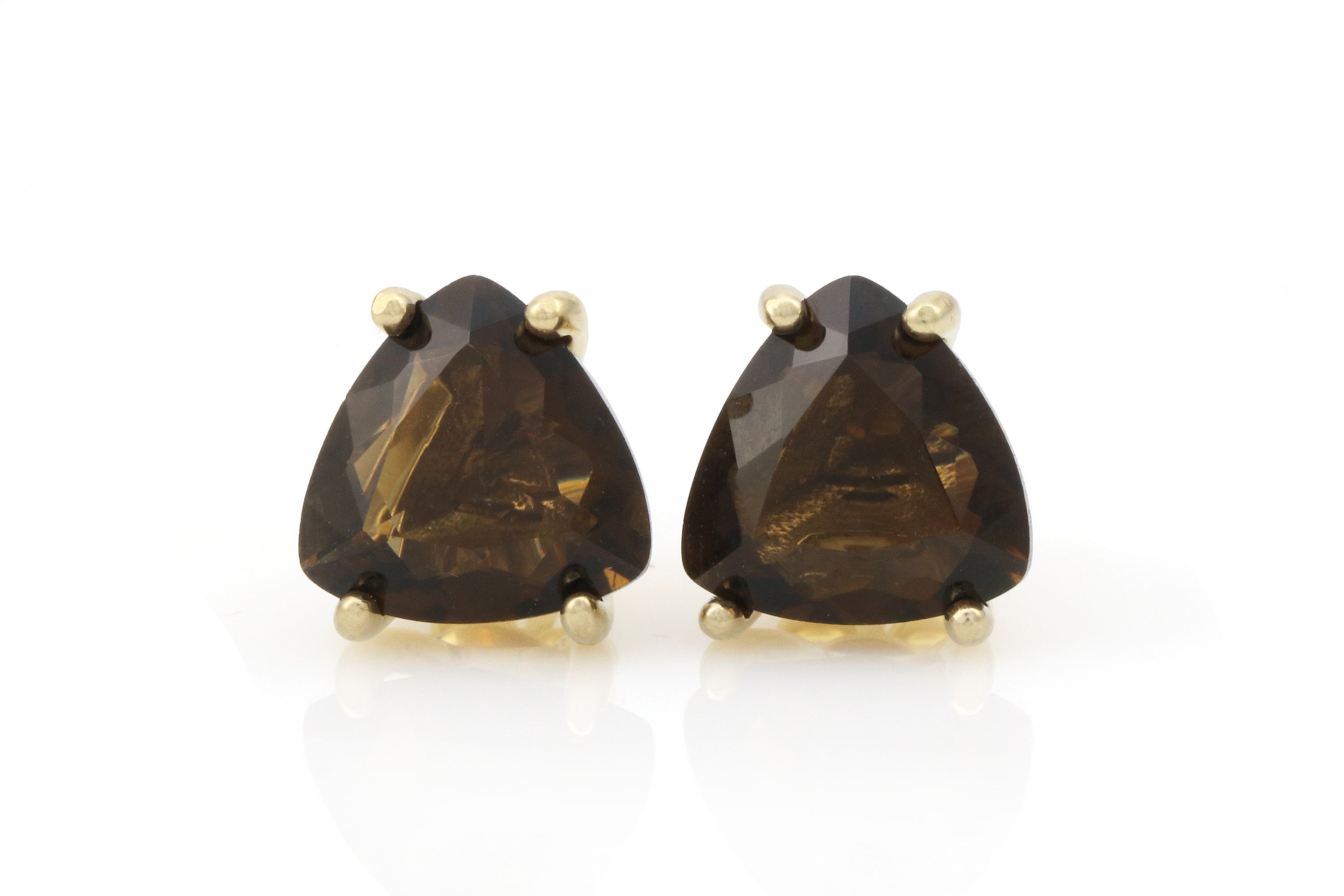 Shiny Smoky Quartz Gold Filled Earrings Earrings Anemone Unique