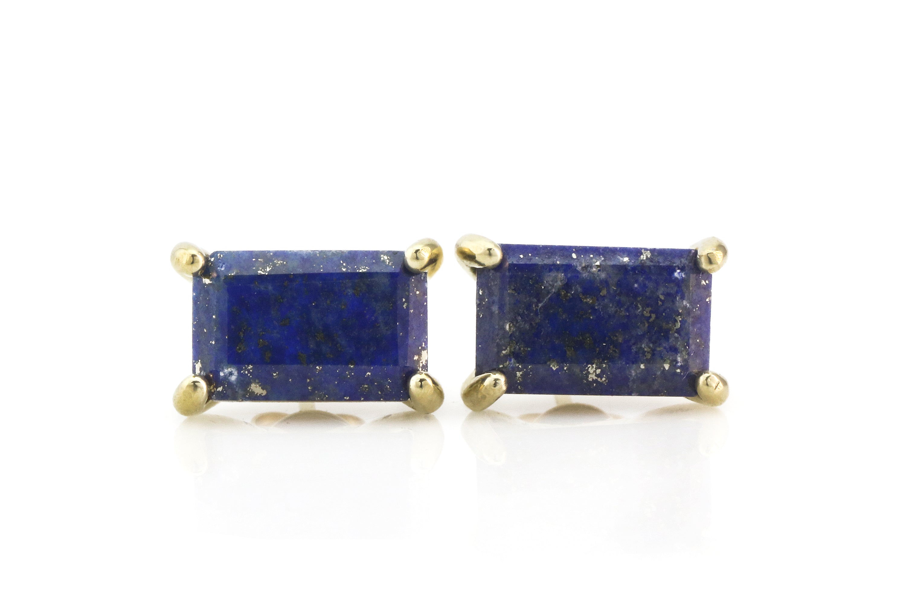 Sophisticated Lapis Lazuli Gold Earrings Earrings Anemone Unique