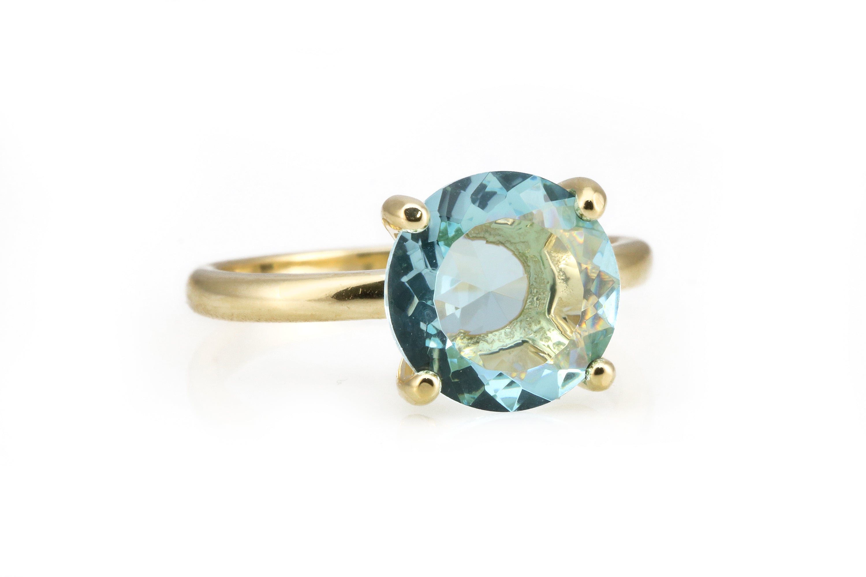 Artisan 14k Topaz Gold Ring Rings Anemone Unique