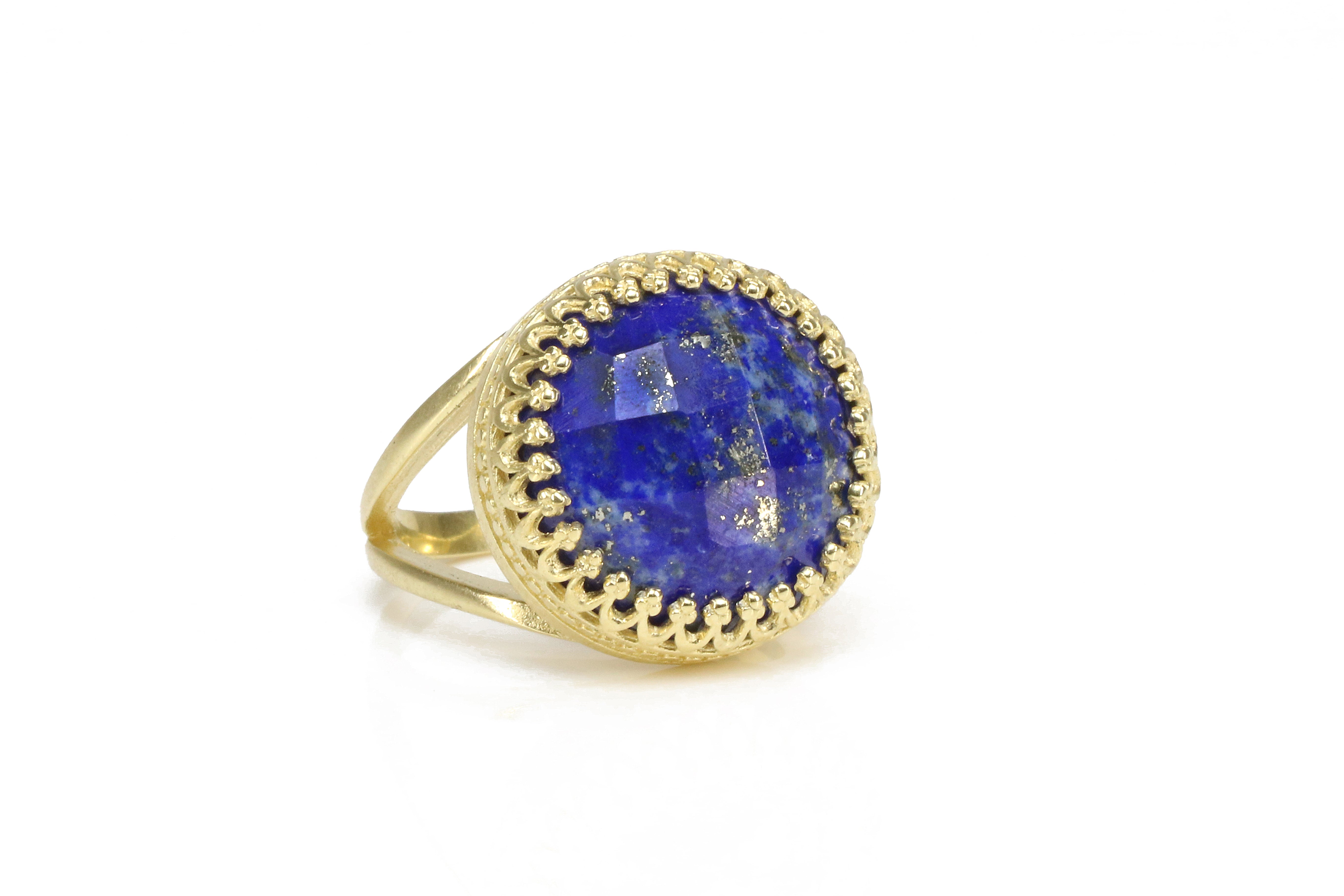 Lapis Lazuli in 14k Gold-filled Ring Band Rings Anemone Jewelry