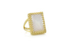 Remarkable Mother of Pearl Ring in Gold Rings Anemone Jewelry