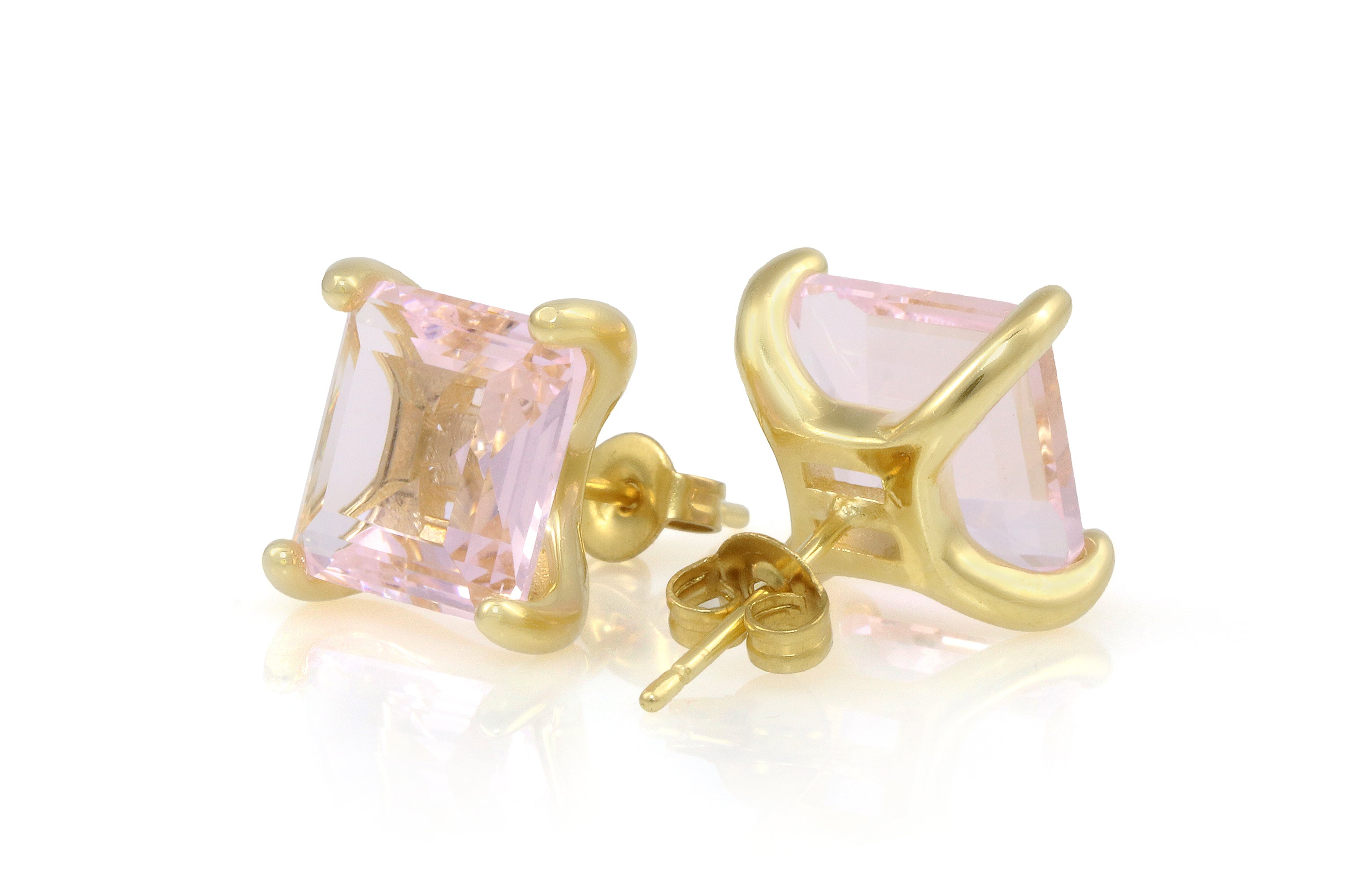 Ladies Rose Quartz Gold Filled Earrings Earrings Anemone Unique