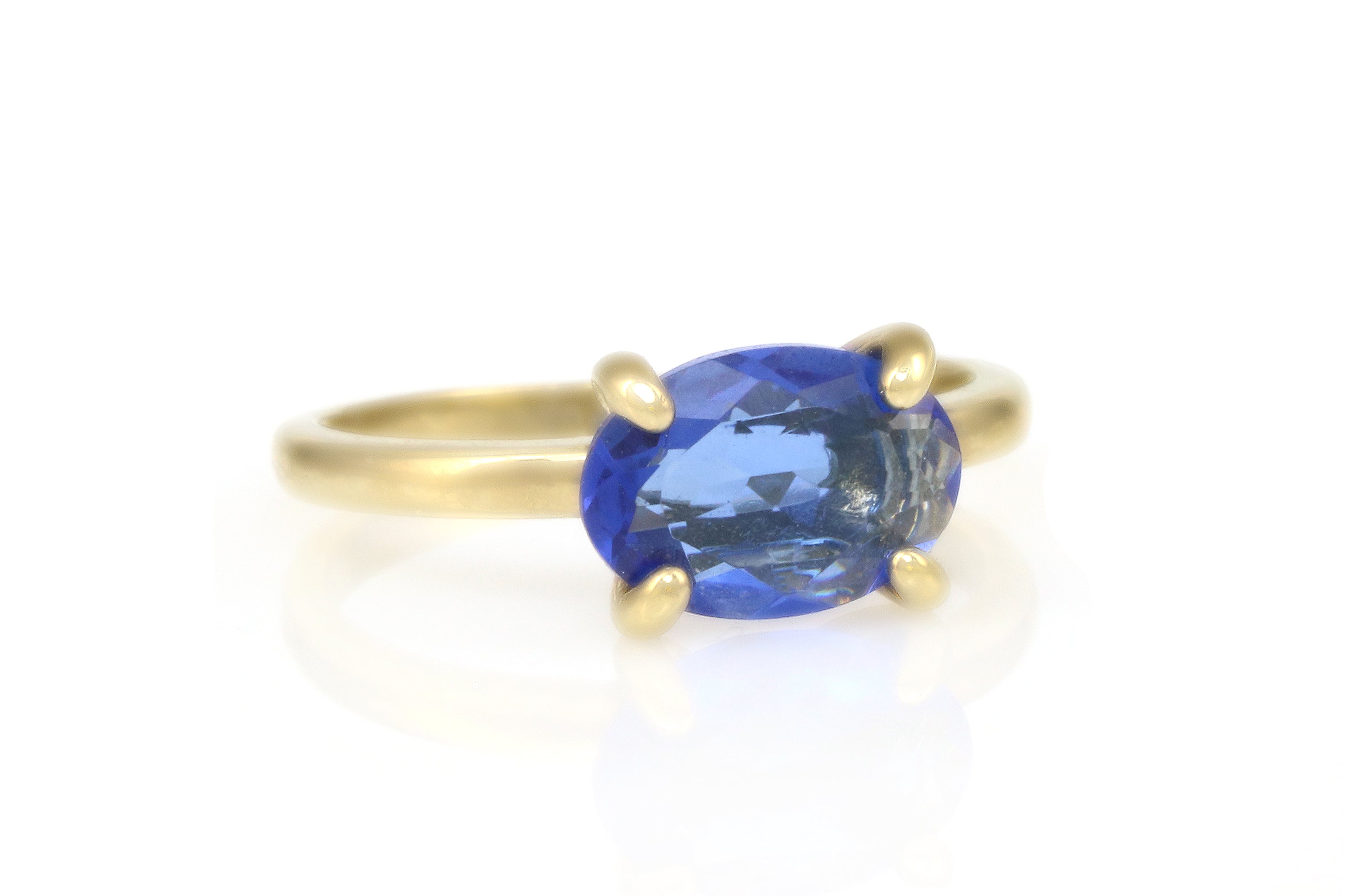 Stackable Dainty Sapphire Ring in Gold Rings Anemone Unique