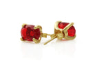 Adorable Ruby Gold Filled Earrings Earrings Anemone Unique
