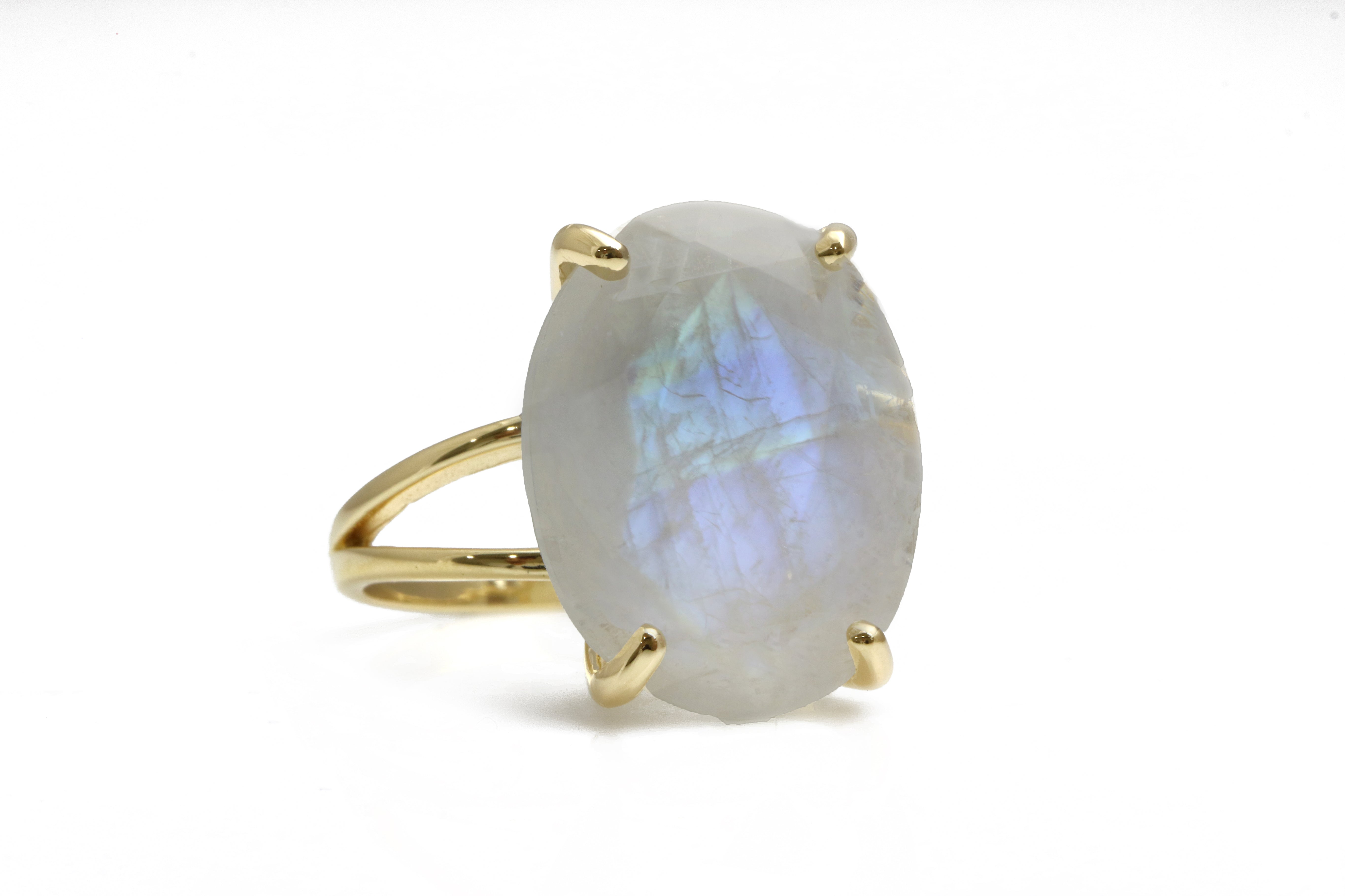 Moonstone Ring in 925 Sterling Silver Rings Anemone Jewelry