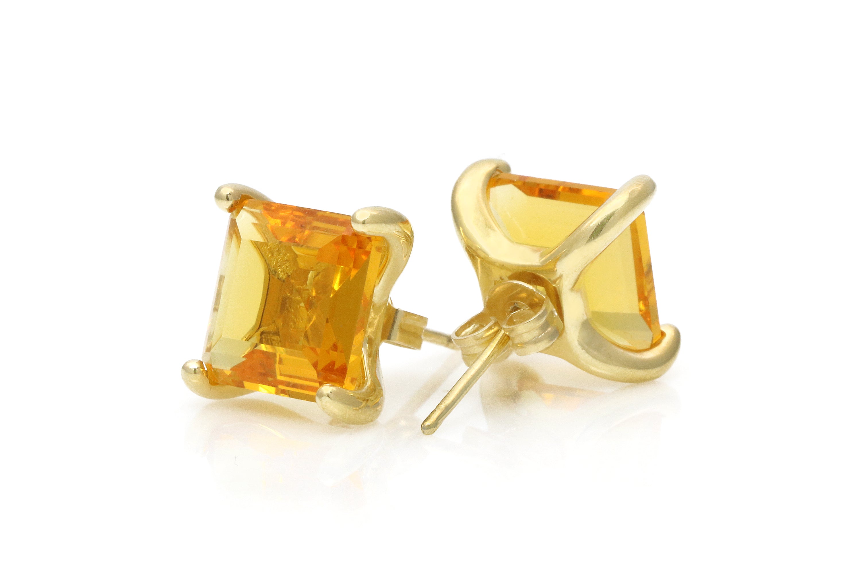 Brilliant Gold Filled Citrine Earrings Earrings Anemone Unique