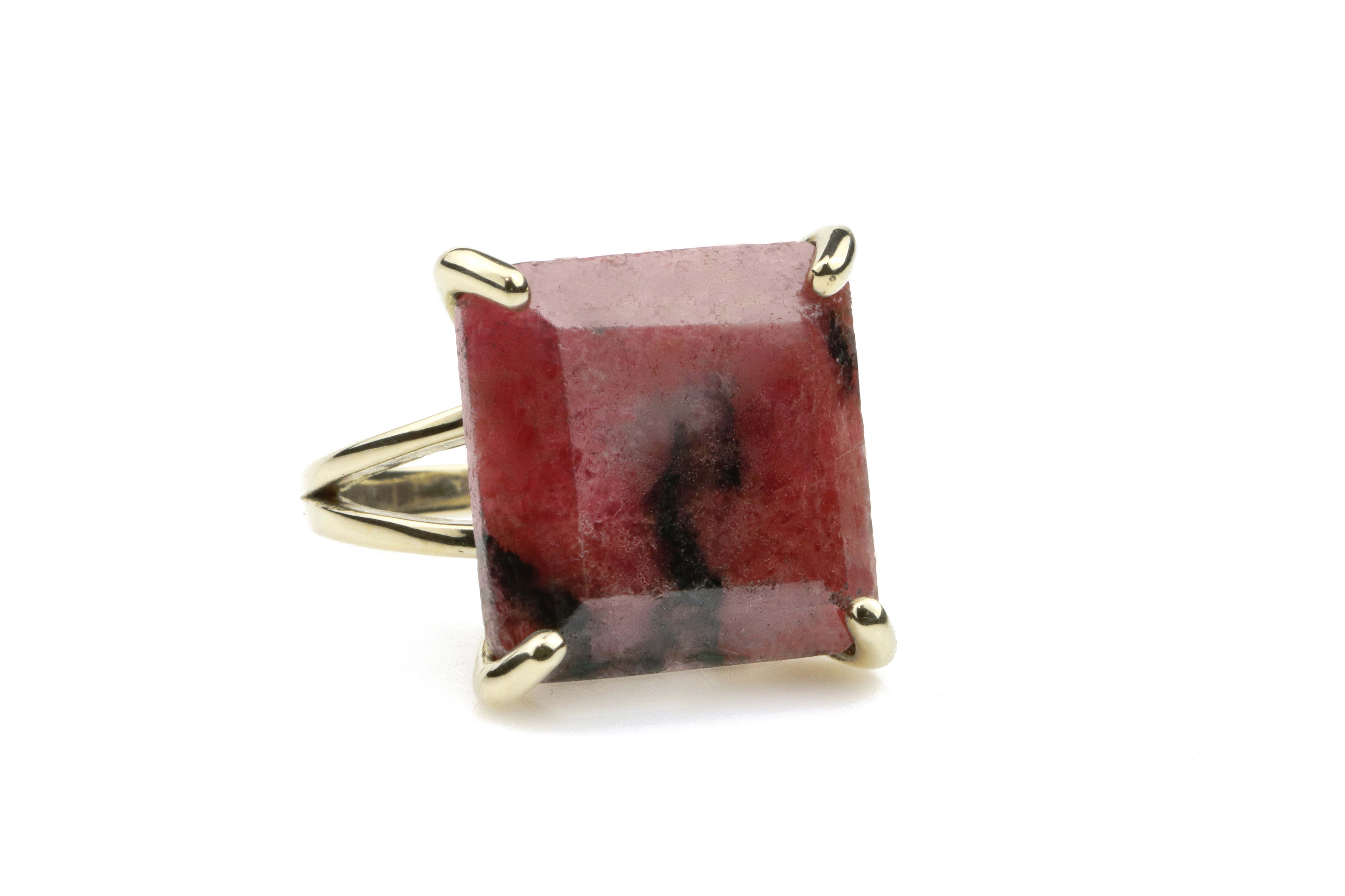 Rhodonite Ring in 14k Gold Rings Anemone Jewelry