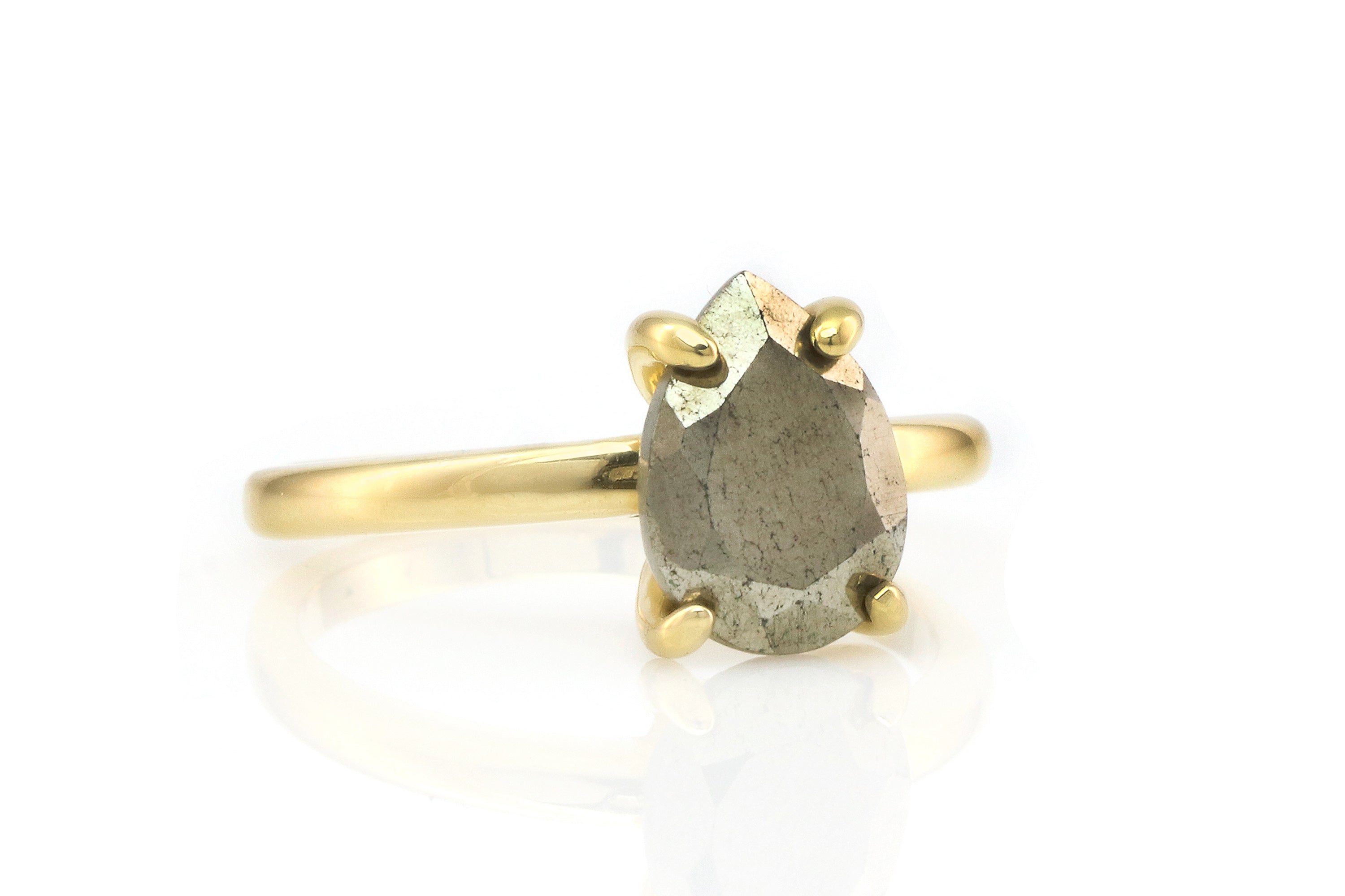 Unique Pyrite Ring in Sterling Silver Rings Anemone Unique