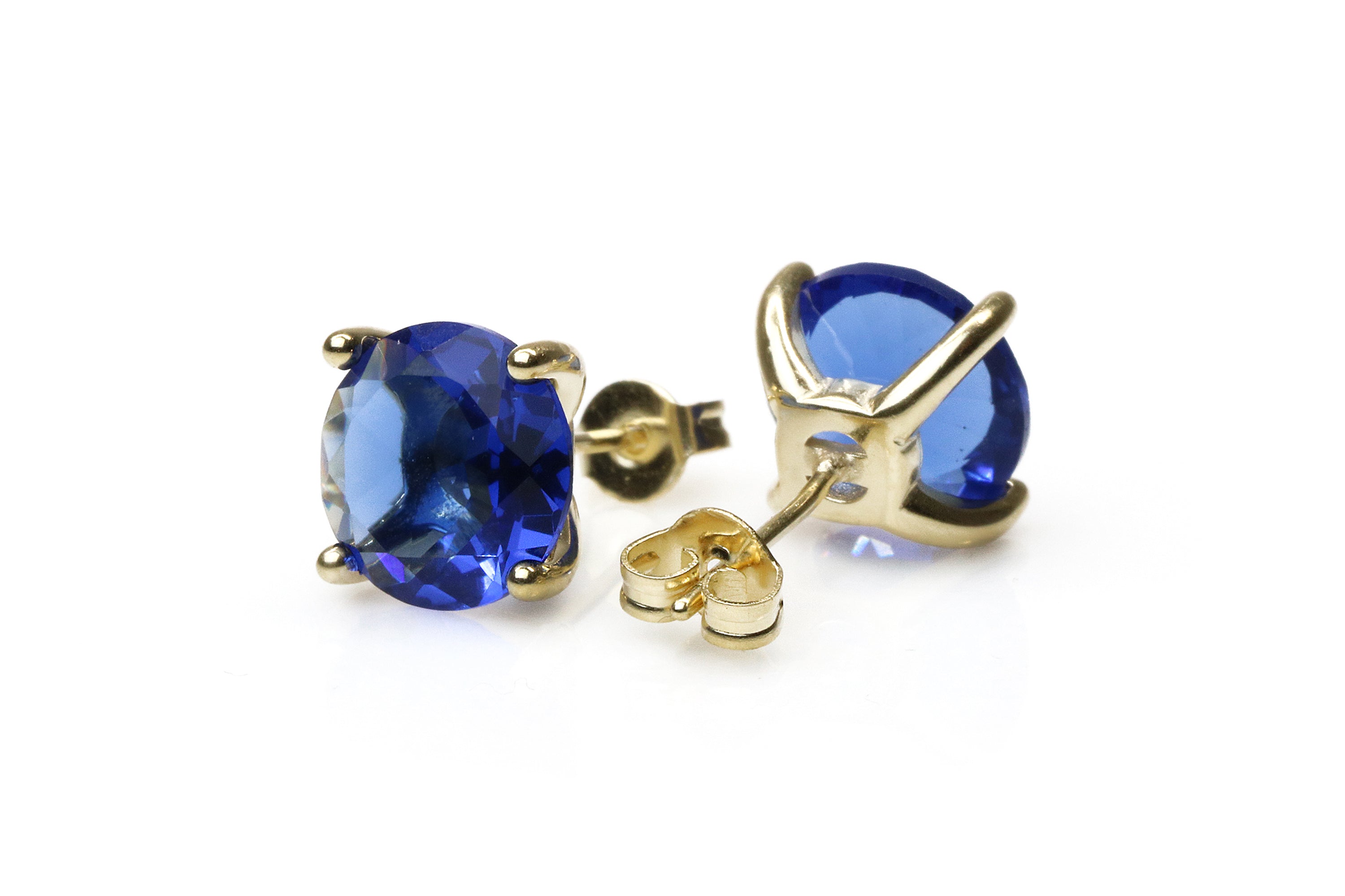 Exquisite Blue Sapphire Gold Earrings Earrings Anemone Unique