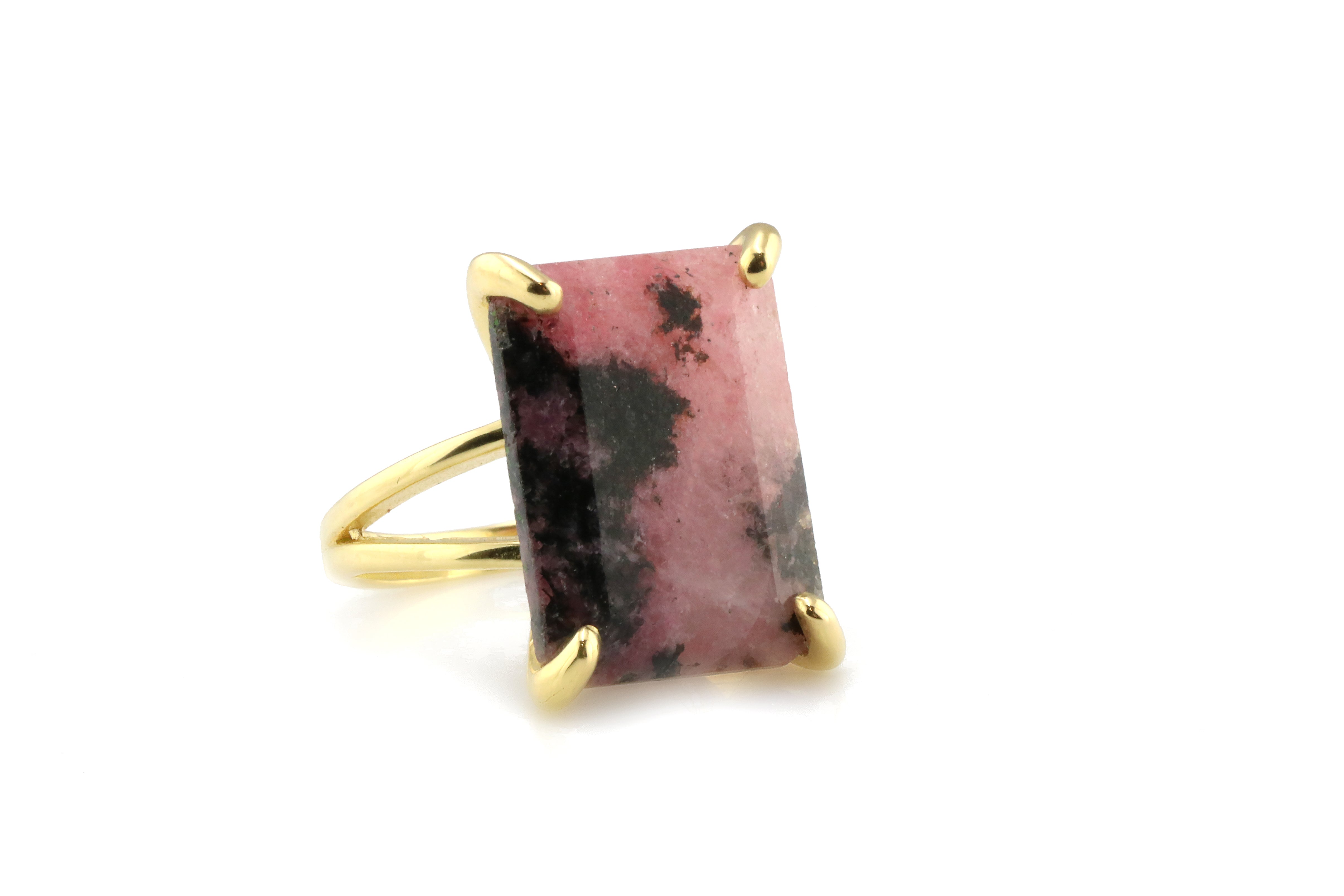 Rhodonite Ring in Sterling Silver Rings Anemone Jewelry