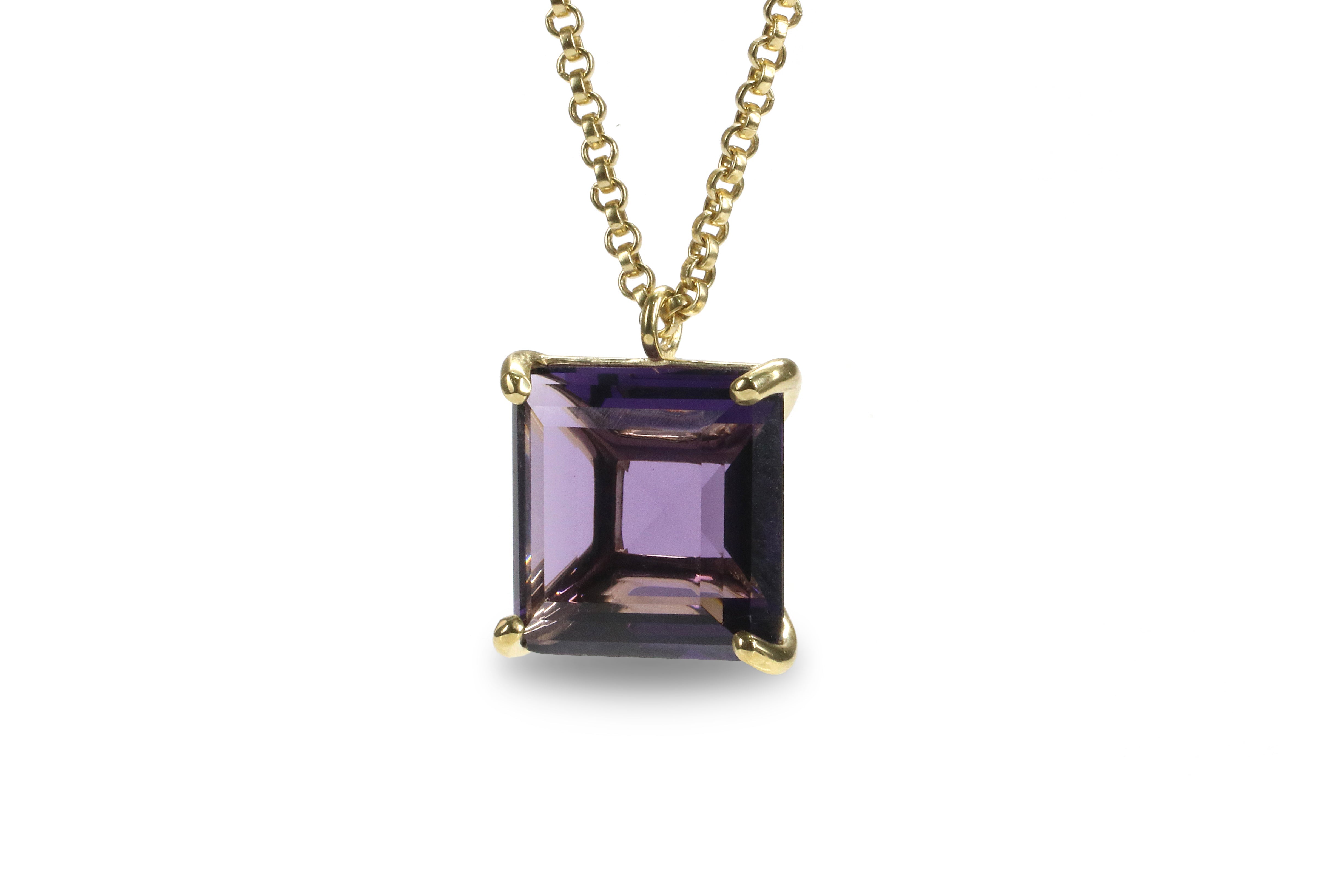 Charming Amethyst Jewelry Necklace in 14k Gold Filled necklaces Anemone Jewelry
