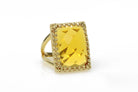 Citrine Ring in 925 Sterling Silver Rings Anemone Jewelry