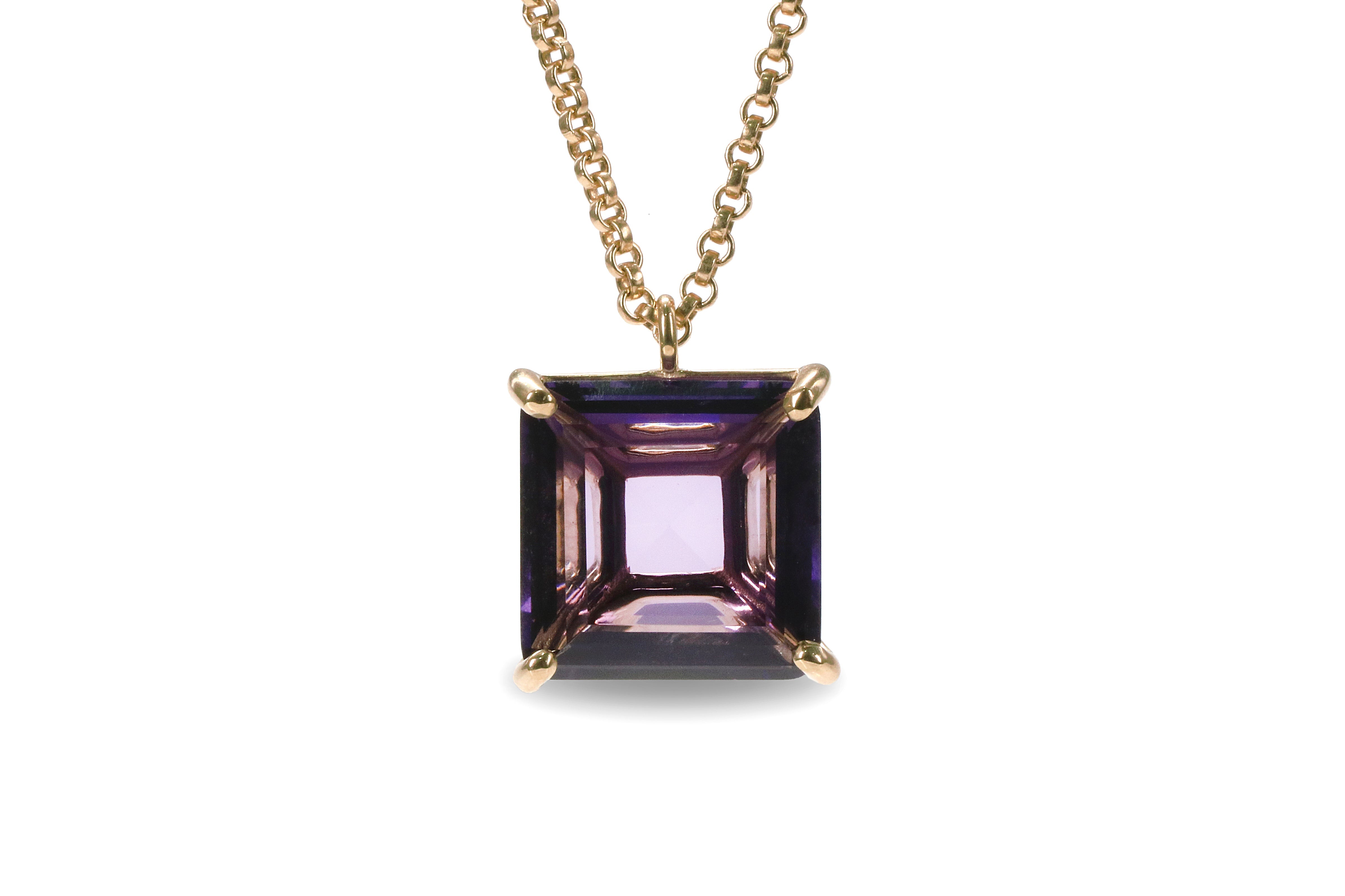 Charming Amethyst Jewelry Necklace in 14k Gold Filled necklaces Anemone Jewelry