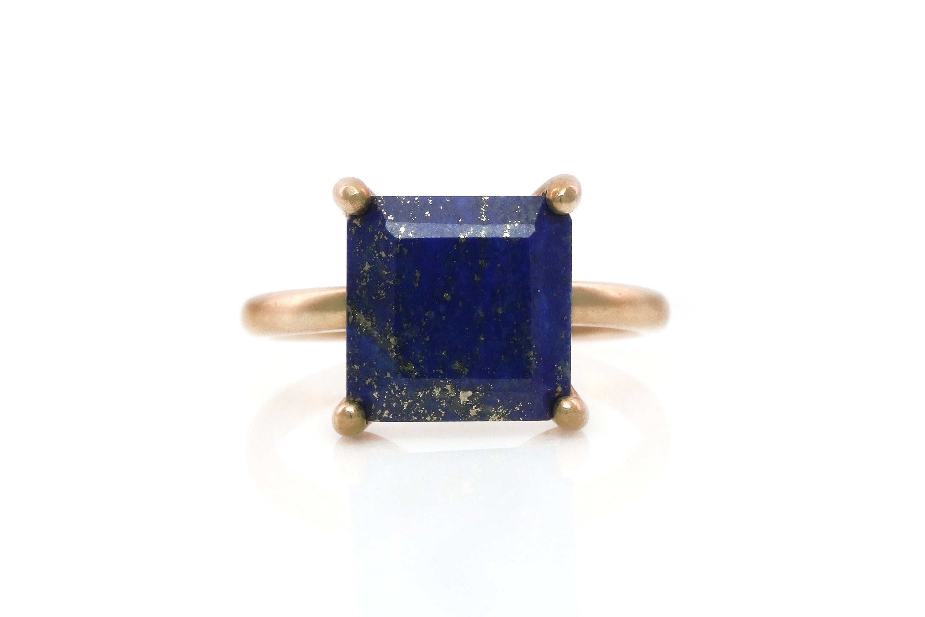 Unique Lapis Lazuli in 14k Rose Gold Filled Ring Rings Anemone Unique