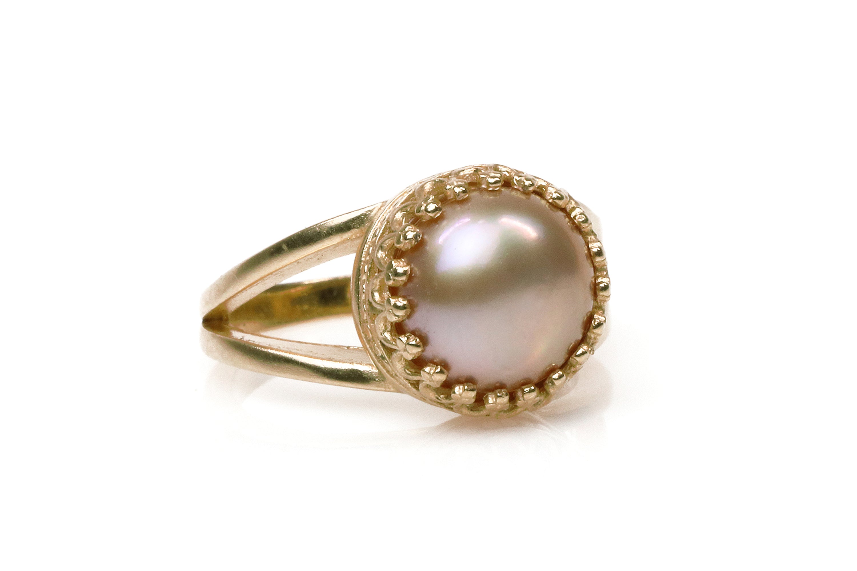 Rose Pearl in 14K Rose Gold-filled Ring Rings Anemone Jewelry